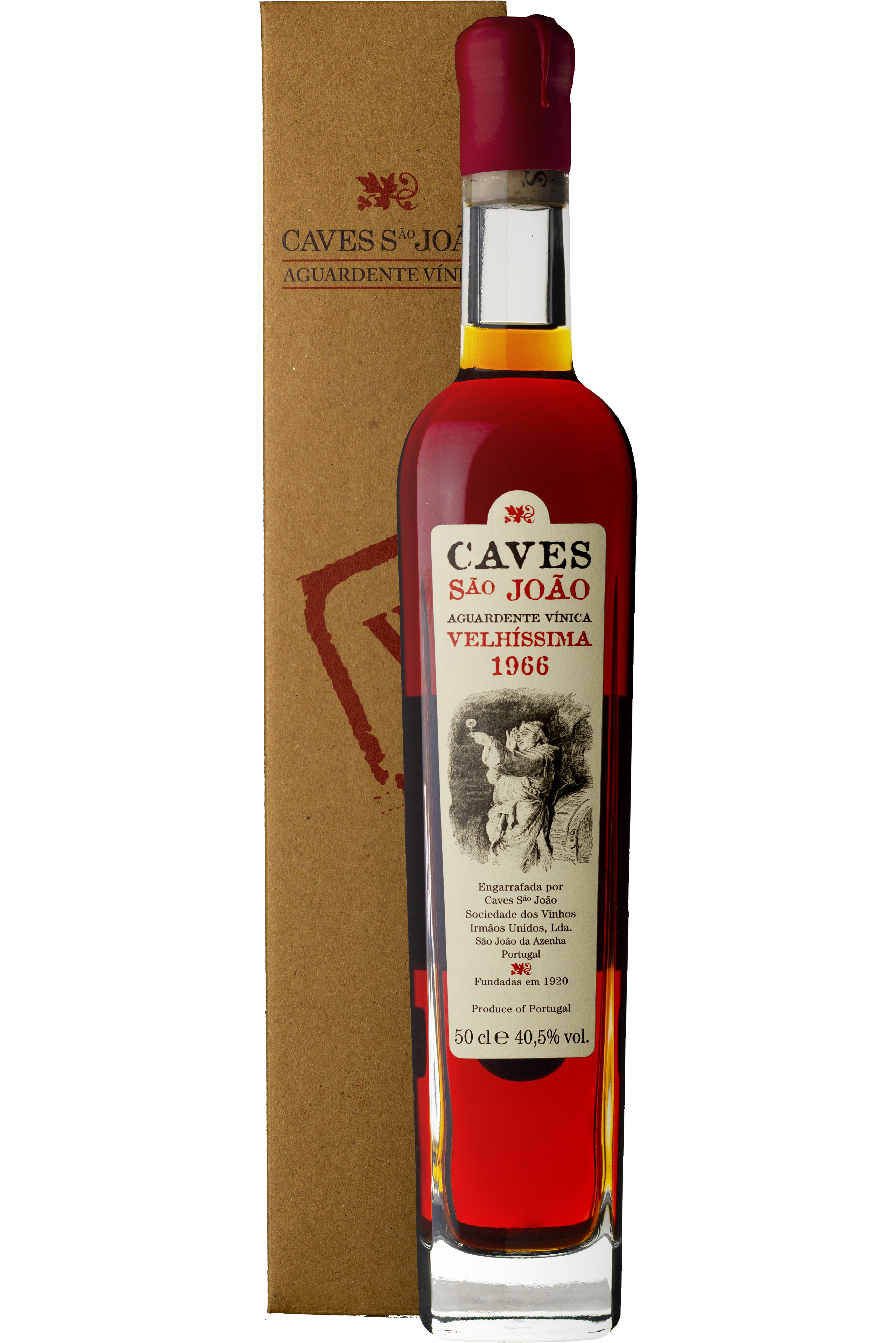 WineVins Aguardente Caves São João Velha Velhíssima 1966