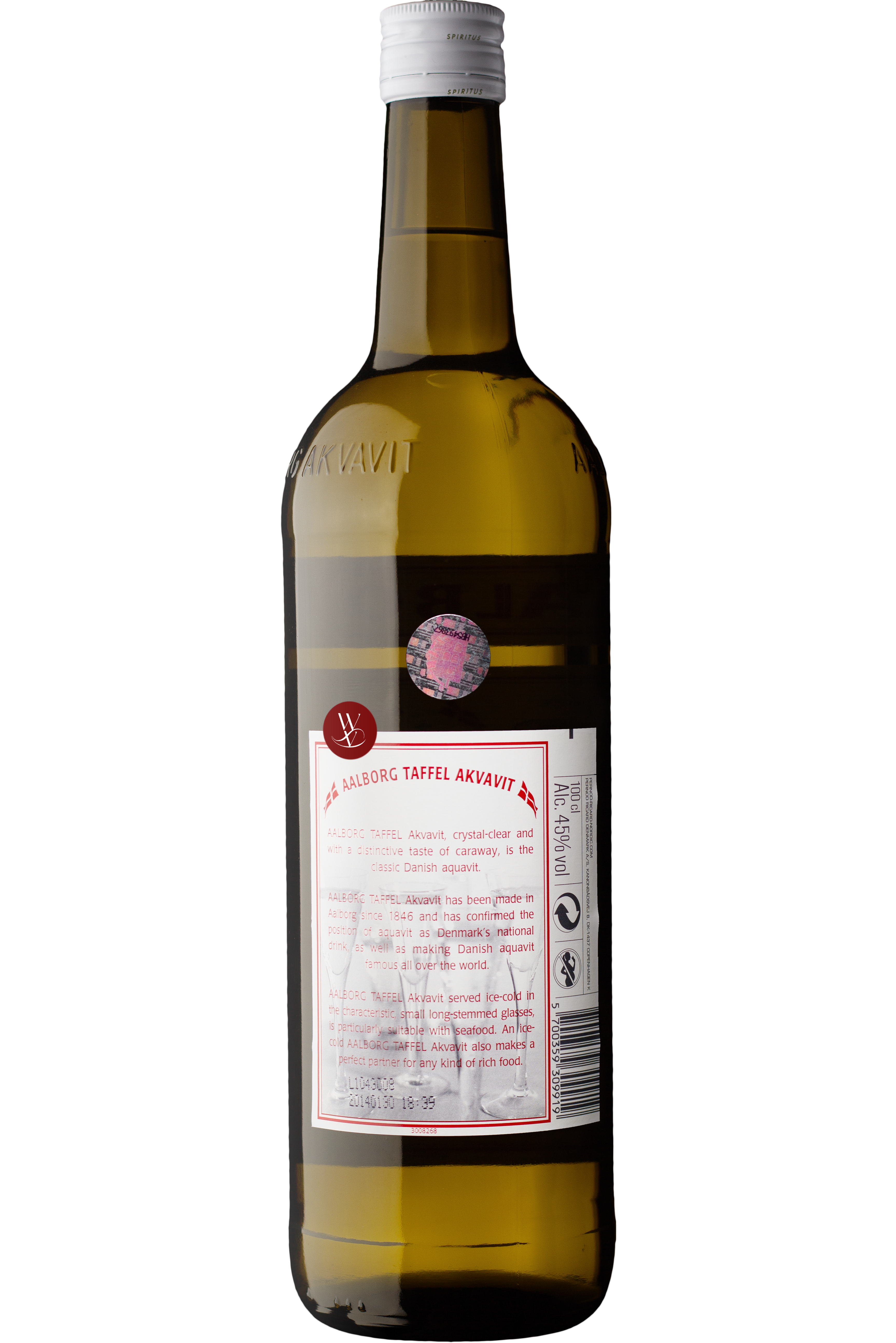WineVins Aquavit Aalborg Taffel 1L