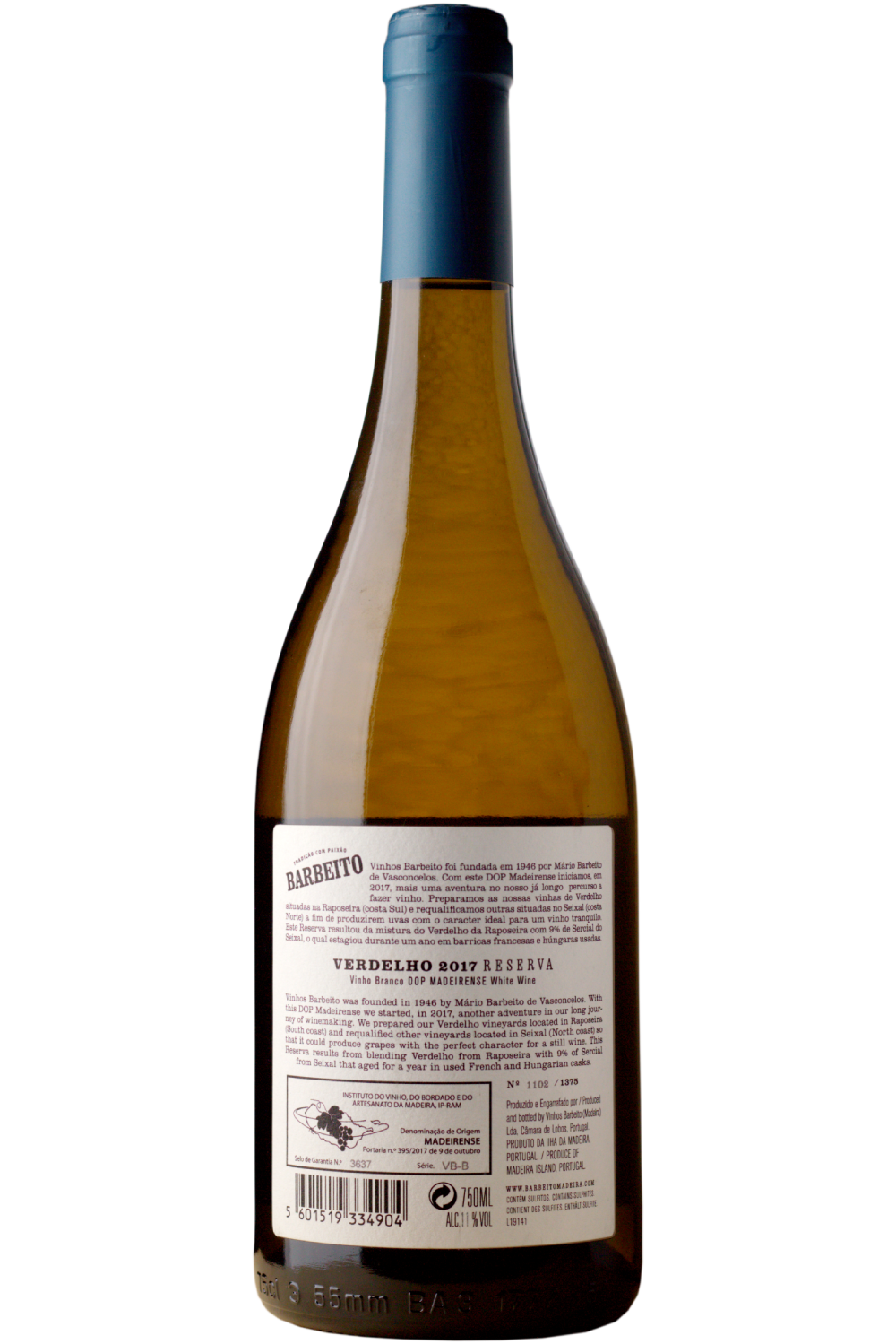 WineVins Barbeito Verdelho Reserva Branco 2017