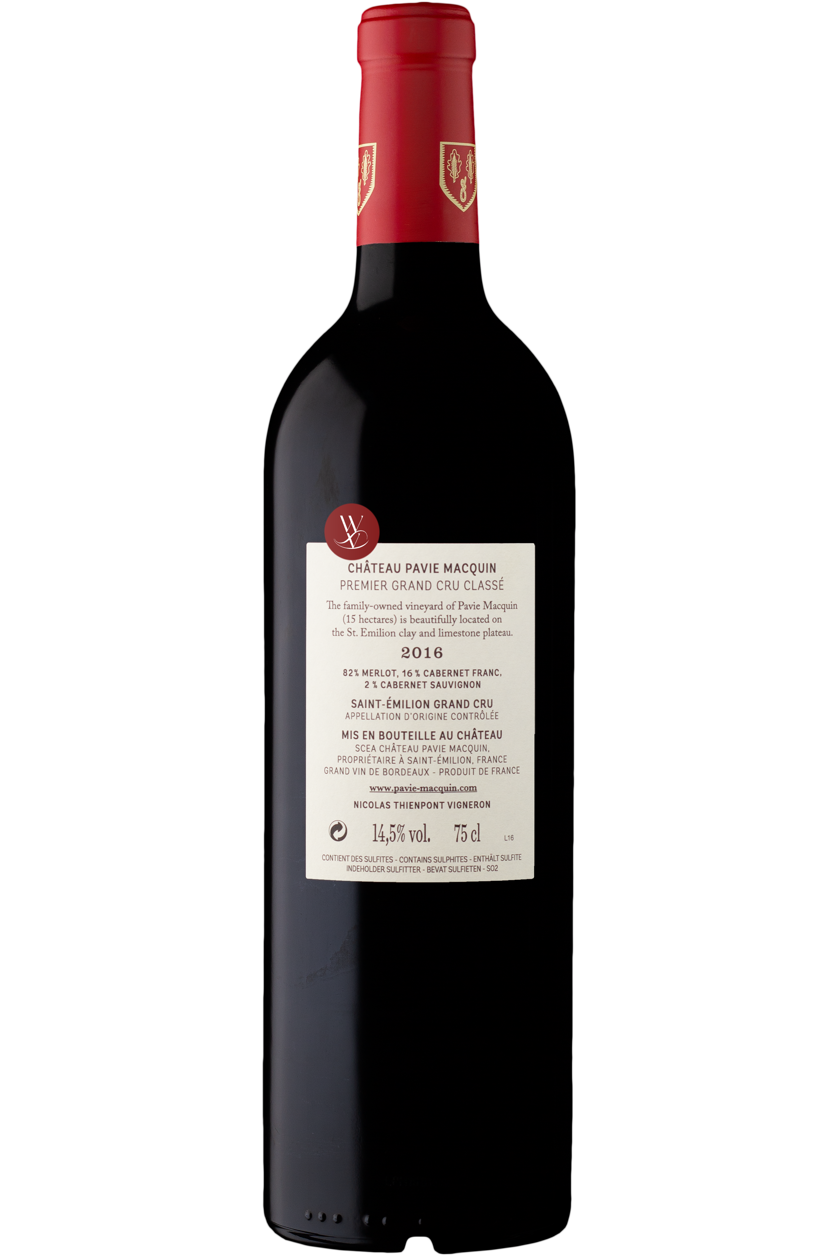 WineVins Château Pavie Macquin Tinto 2016