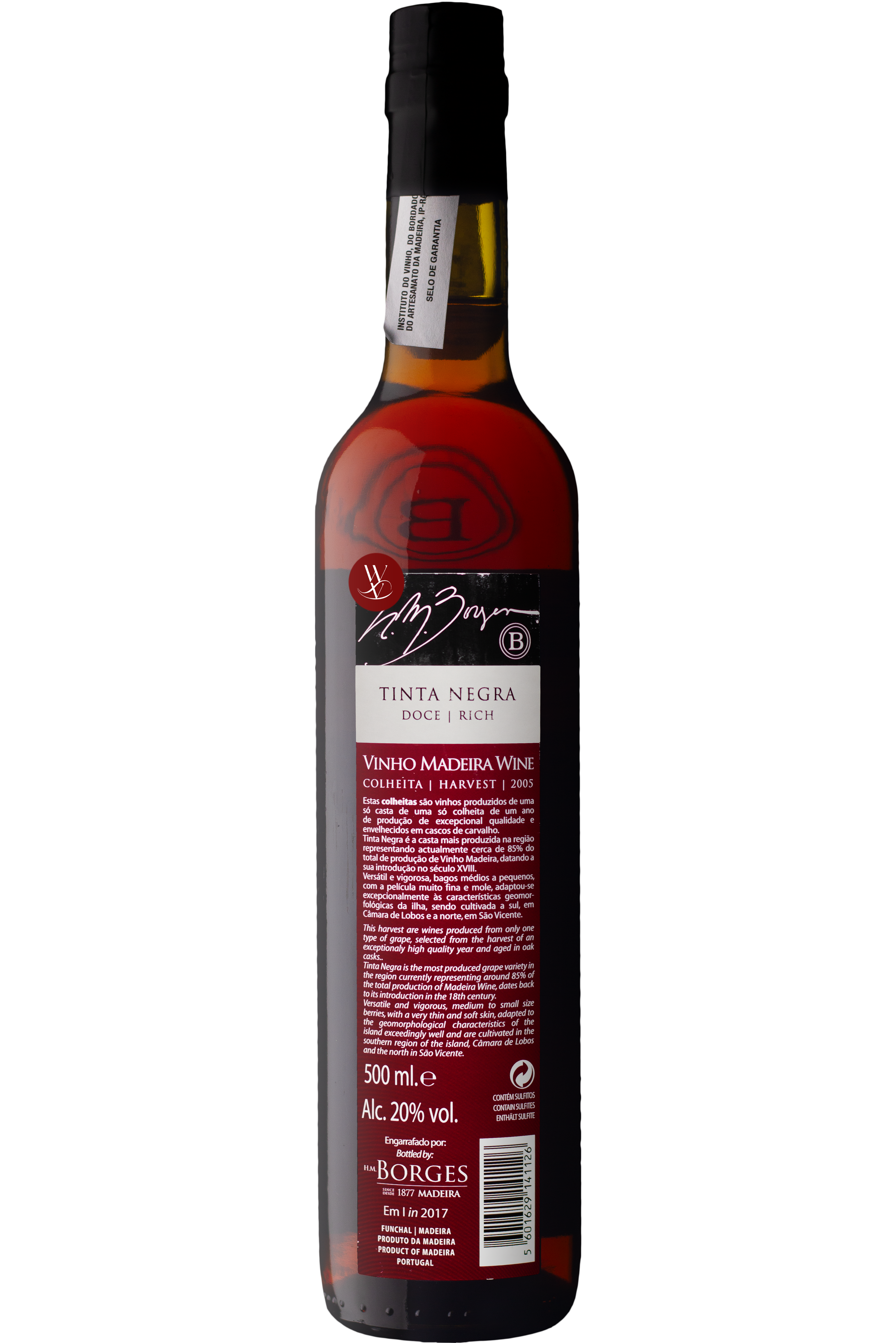 WineVins HM Borges Tinta Negra 2005