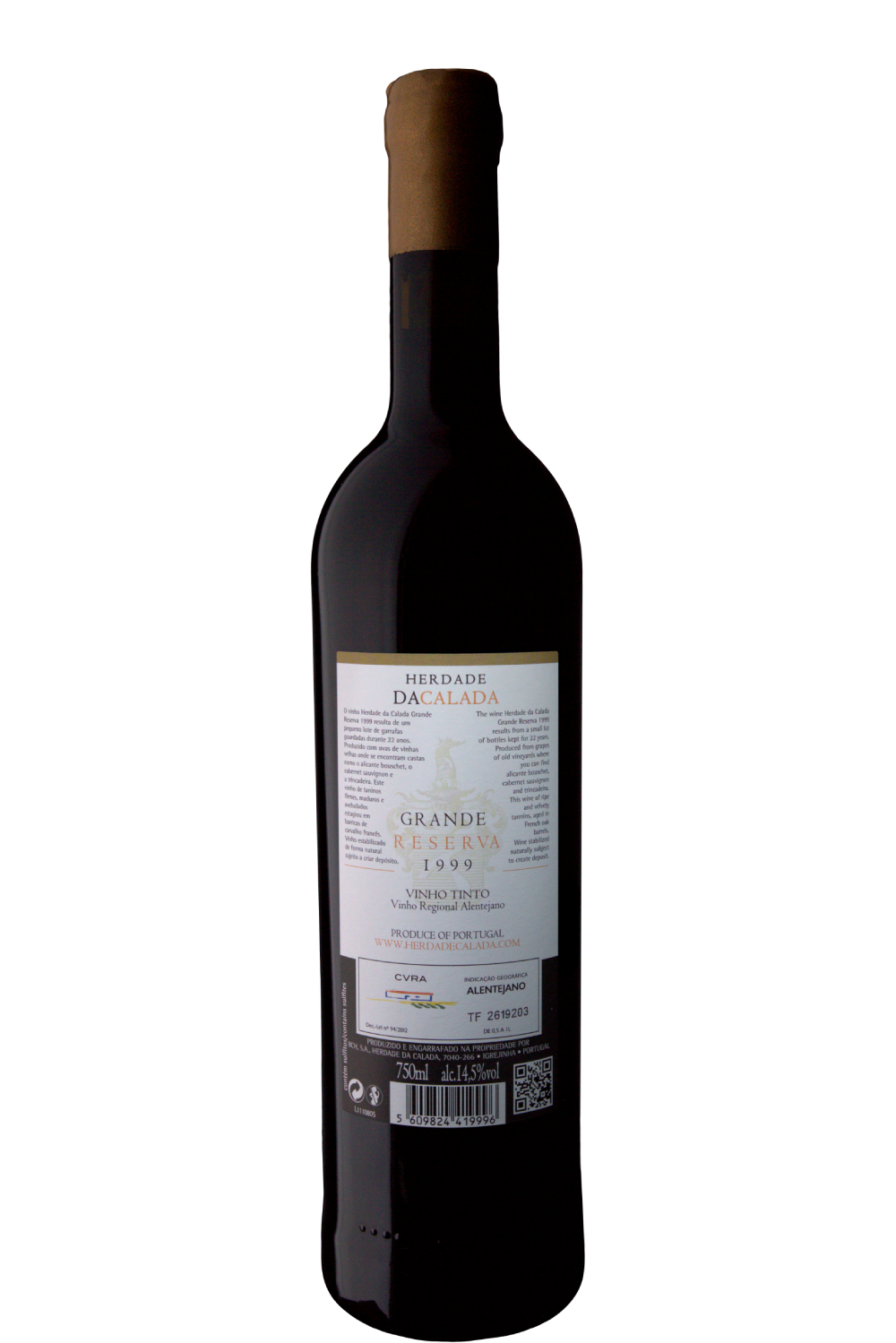 WineVins Herdade da Calada Grande Reserva Tinto 1999