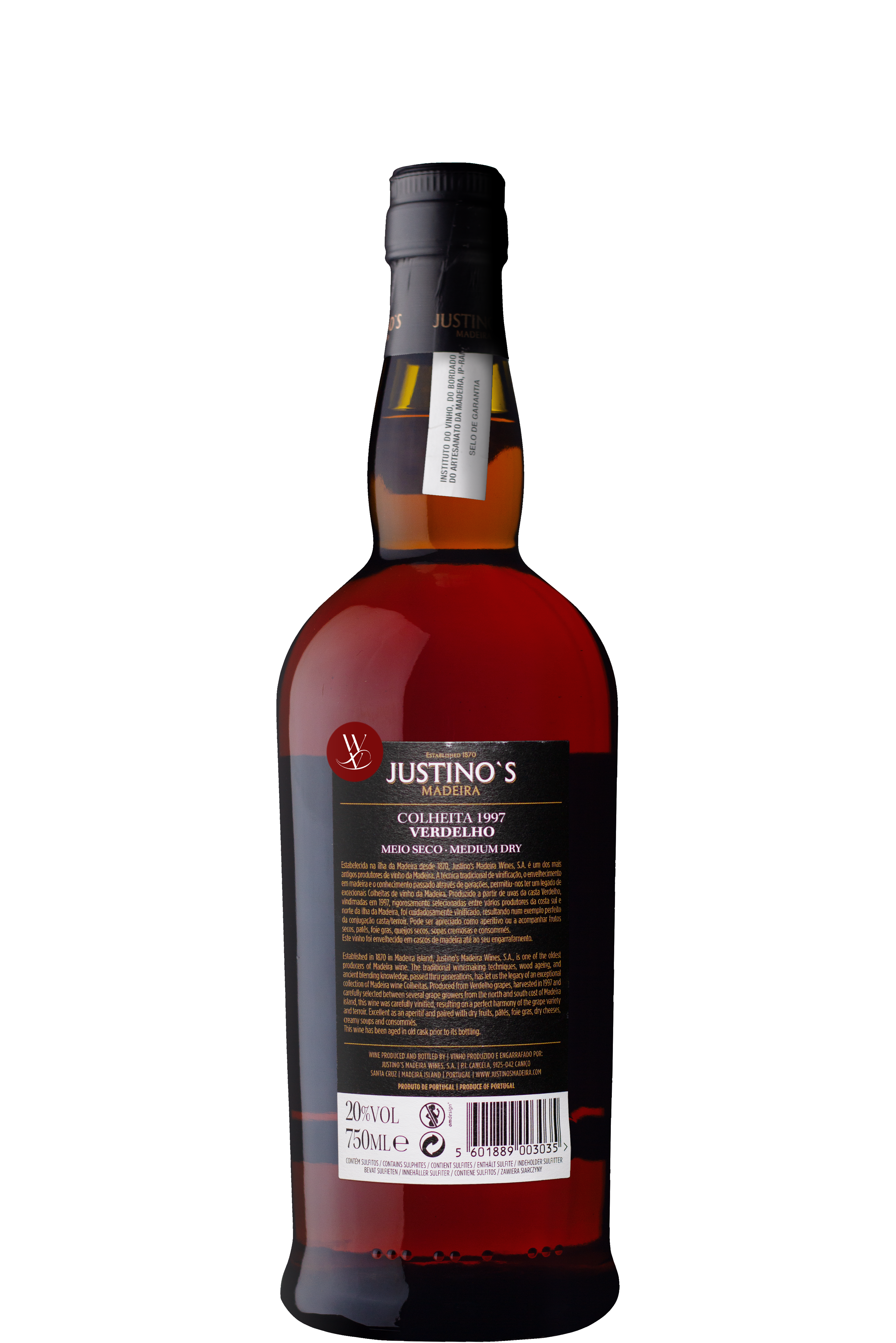 WineVins Justinos Colheita Verdelho 1997