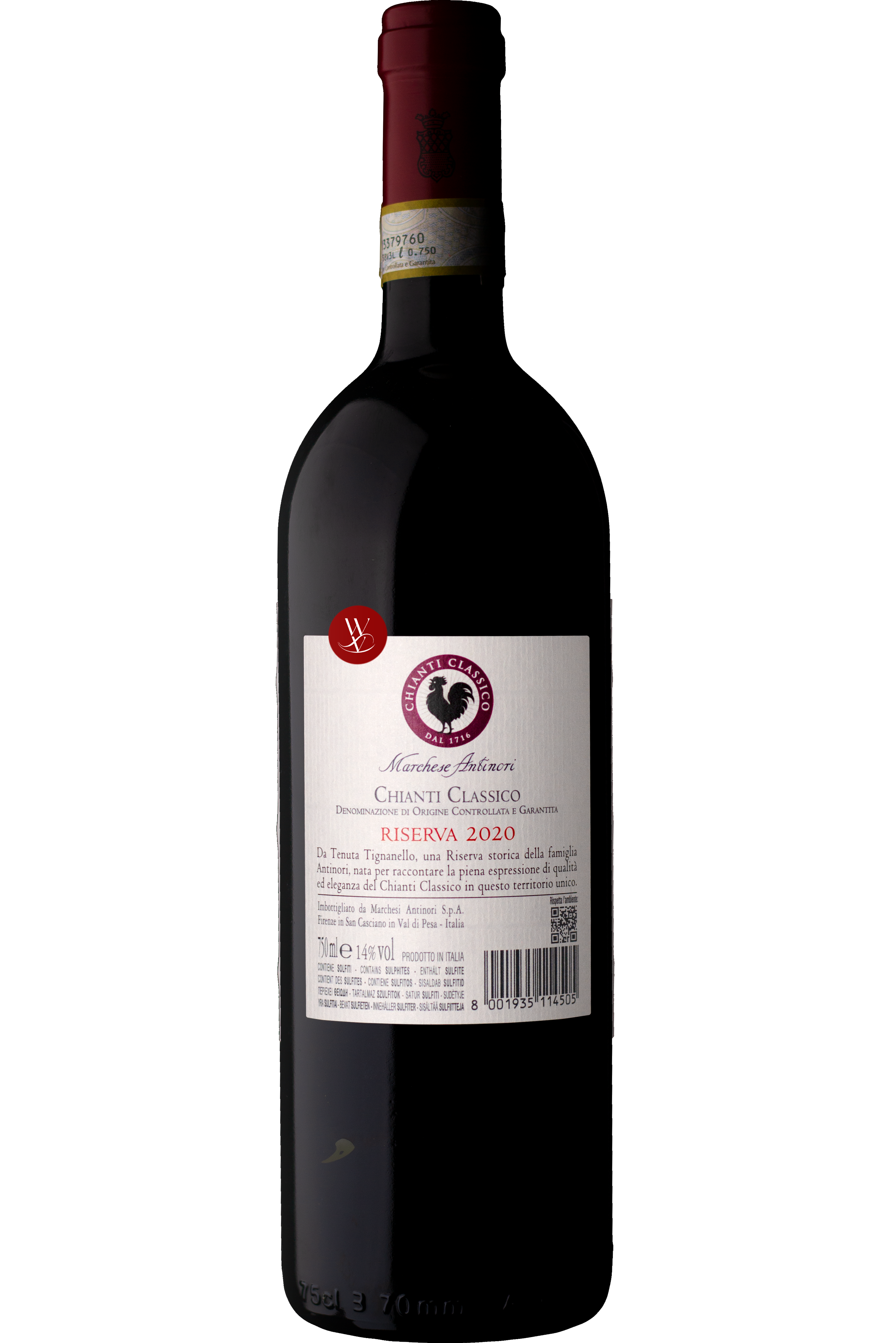WineVins Marchese Antinori Riserva Chianti Tinto 2020
