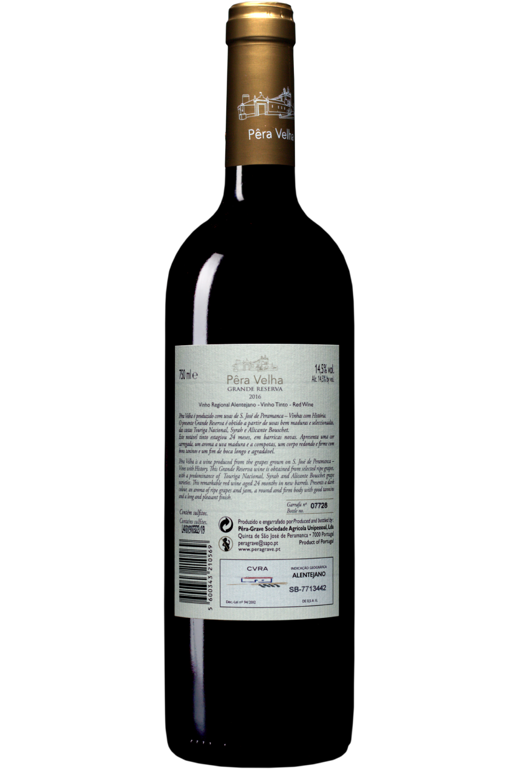 WineVins Pêra Velha Grande Reserva Tinto 2016