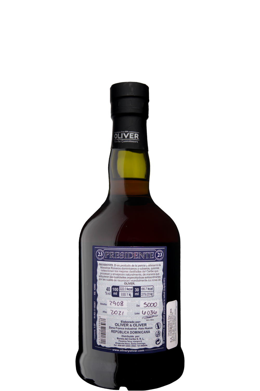 WineVins Presidente Rum 23 Anos NV