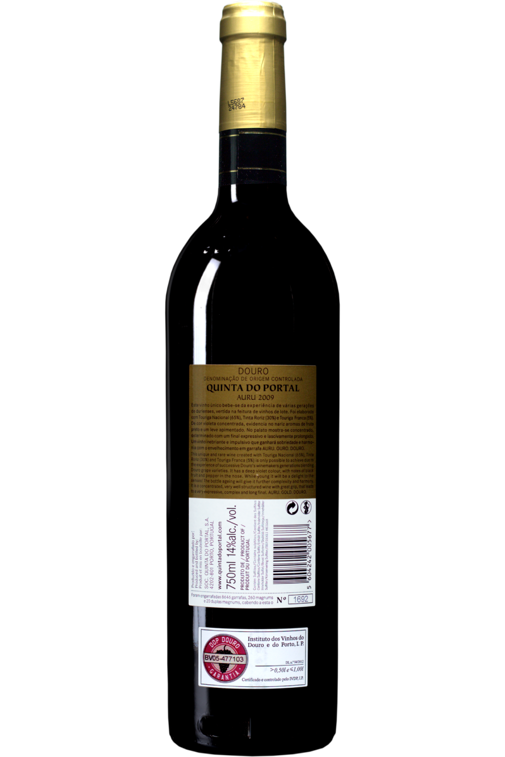 WineVins Quinta do Portal Auru Tinto 2009