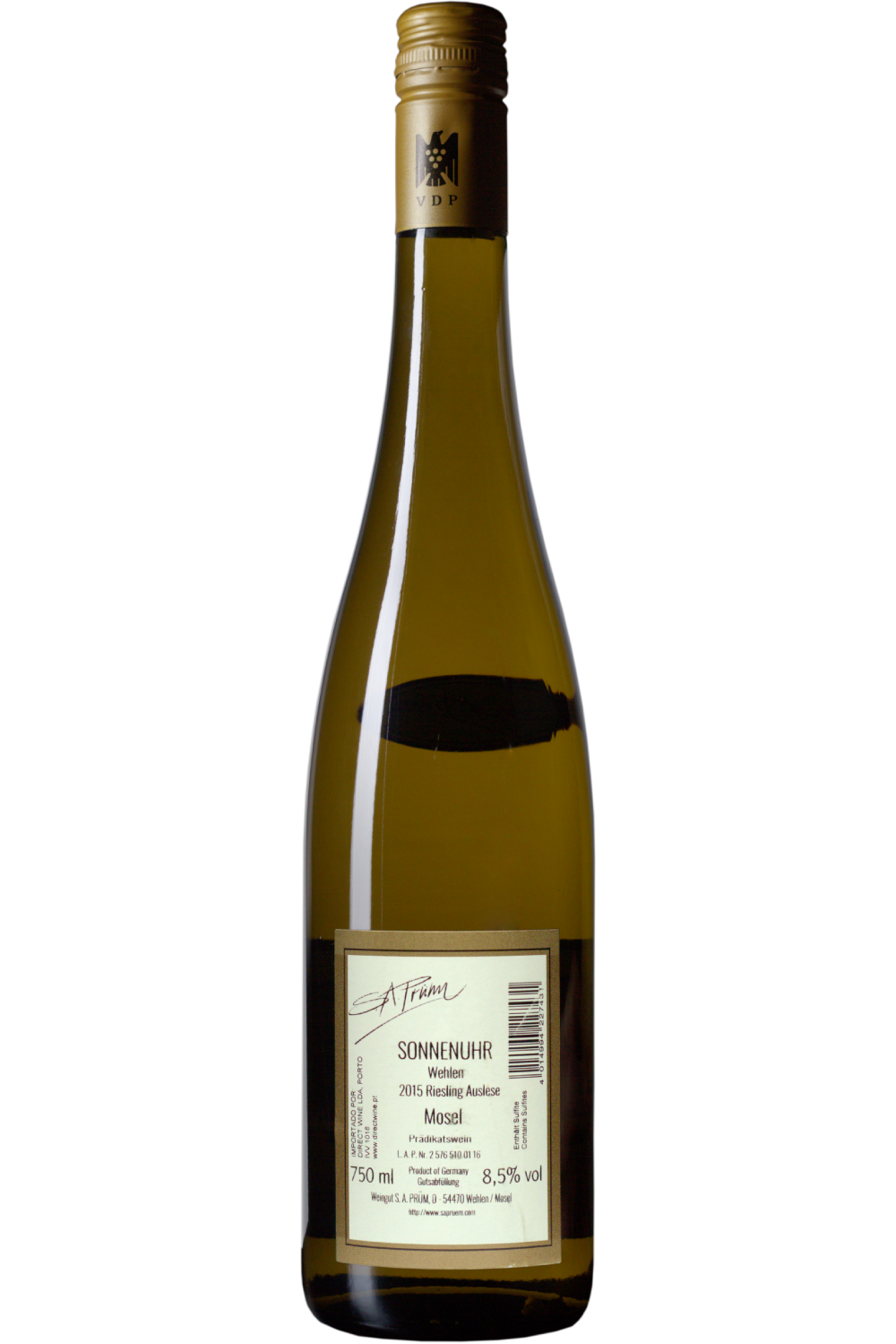 WineVins Sa Prum Wehlen Sonnenuhr Riesling Auslese Branco 2015
