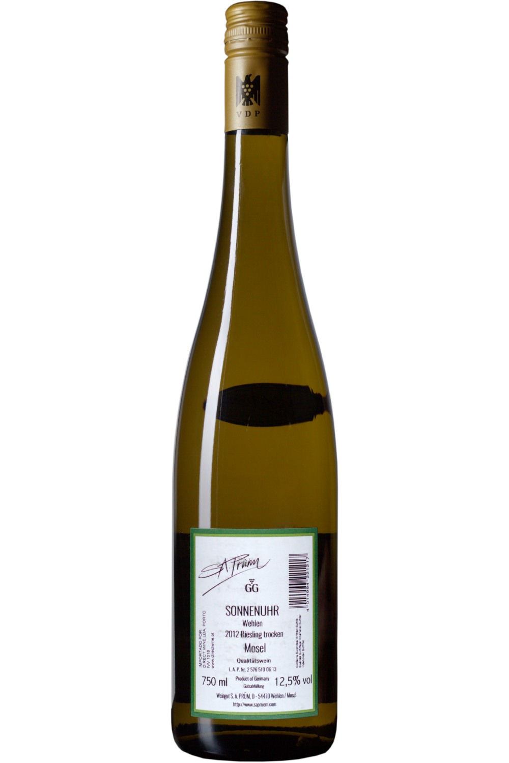 WineVins Sa Prum Wehlener Sonnenuhr Devon Riesling GG Branco 2012