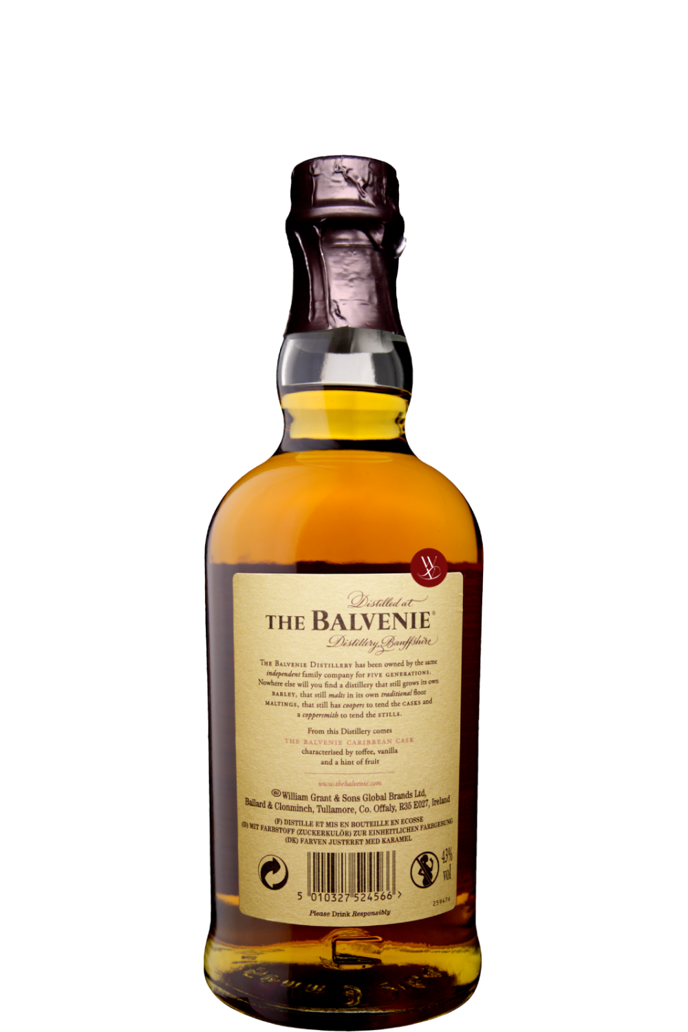 WineVins Whisky The Balvenie Caribbean Cask Malt 14 Anos NV