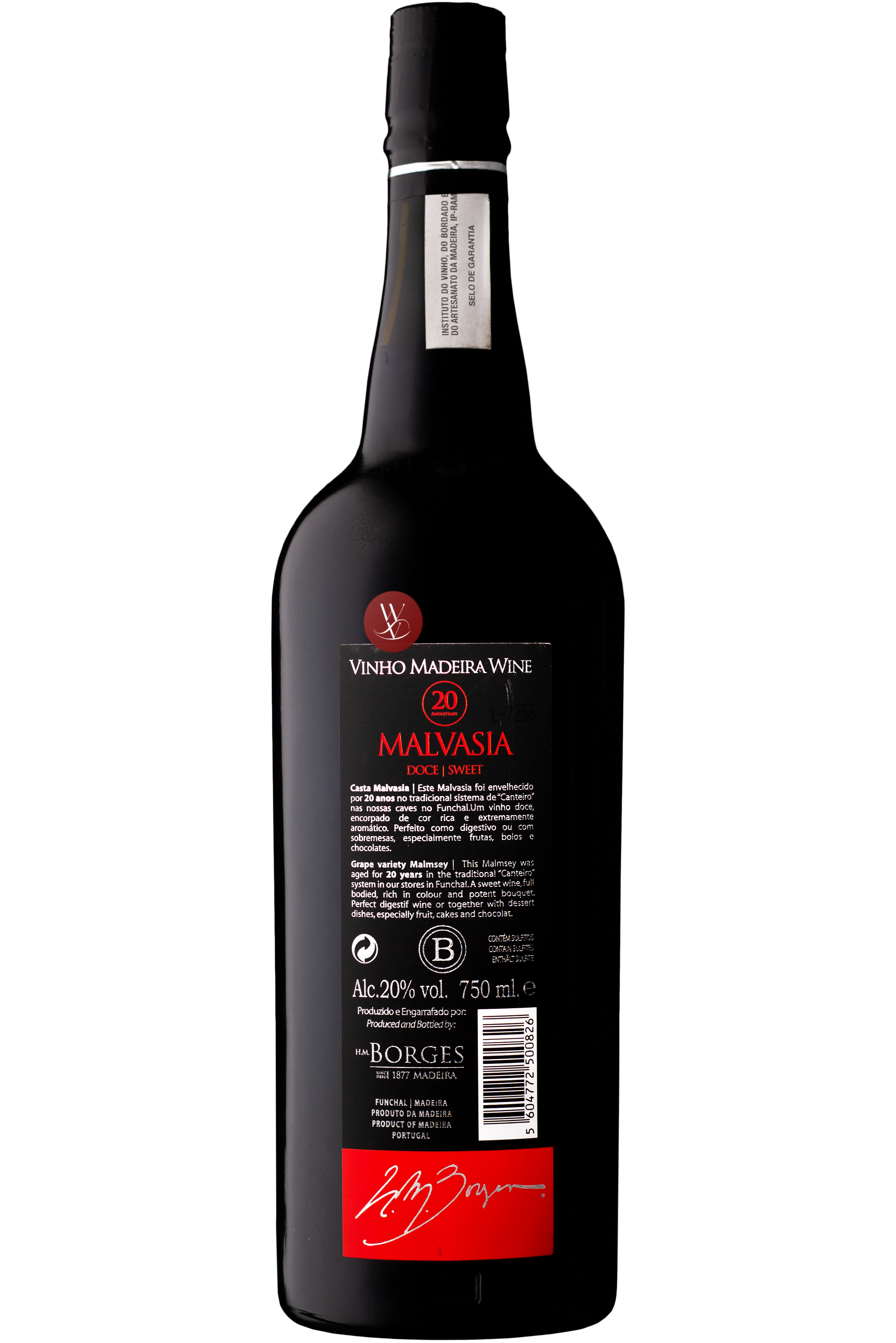 WineVins H M Borges Malvasia 20 Anos 2