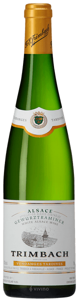 Wine Vins Trimbach Gewurztraminer Vendage Tardive