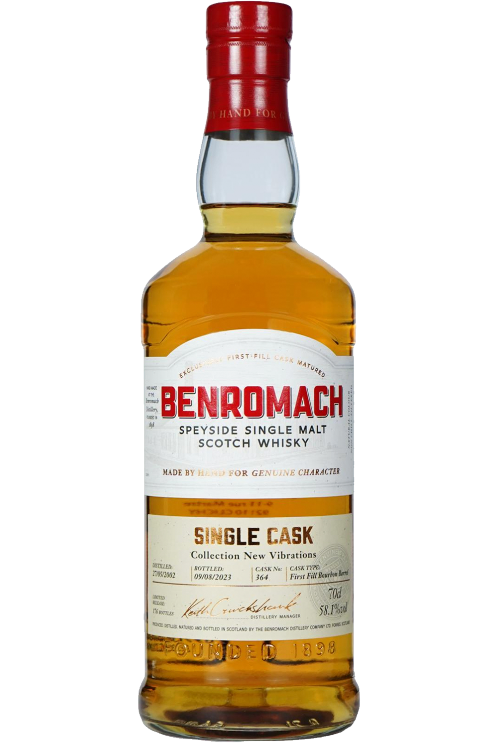 WineVins Benromach 1st Fill Bourbon Barrel 2002