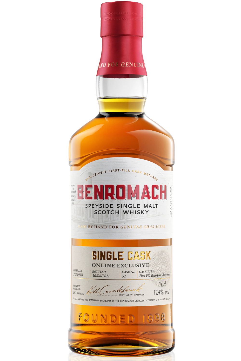 WineVins Benromach 1st Fill Sherry Hogshead 2012