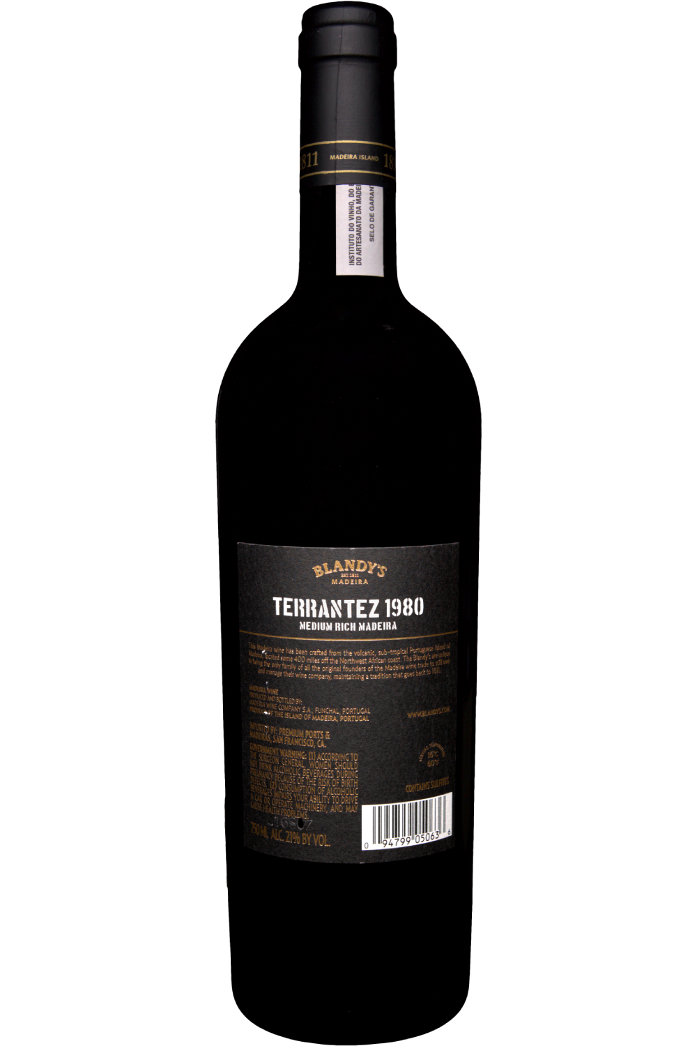 WineVins Blandy's Madeira Vintage Terrantez 1980