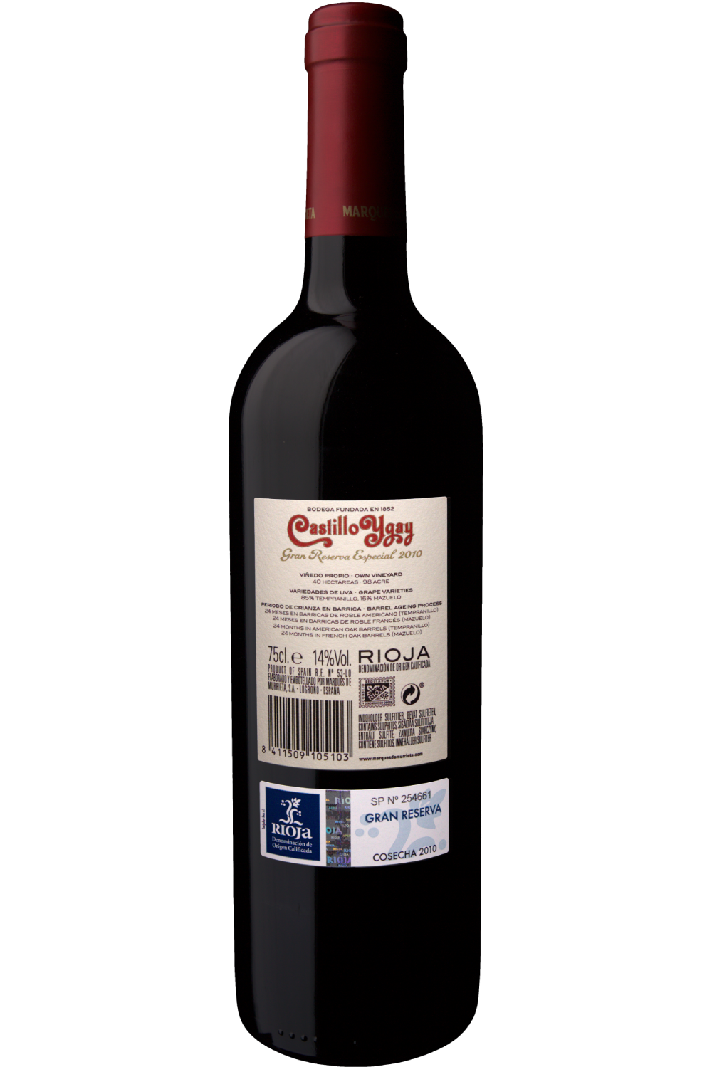 WineVins Castillo Ygay Gran Reserva Especial Tinto 2010