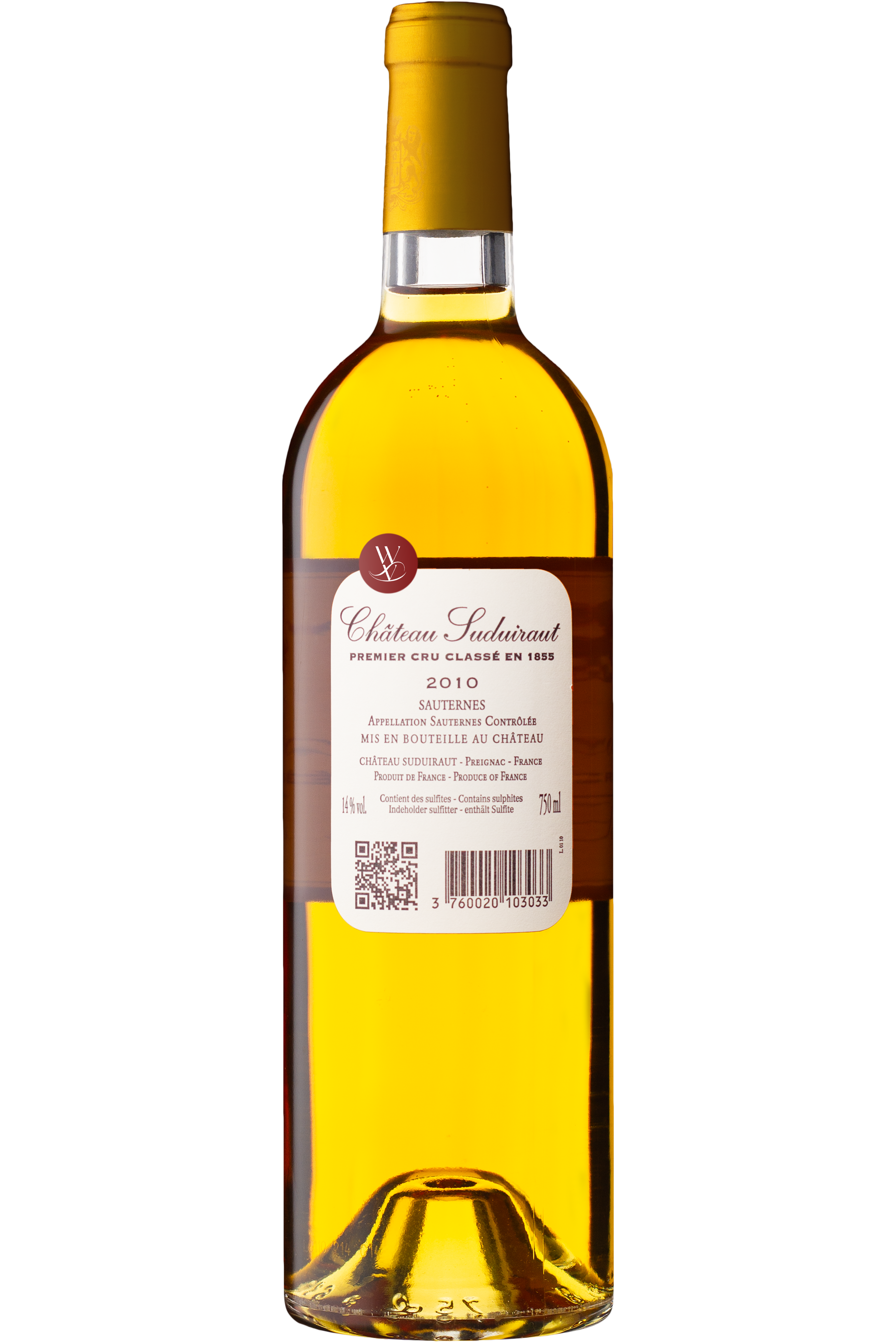 Château Suduiraut Sauternes 2010