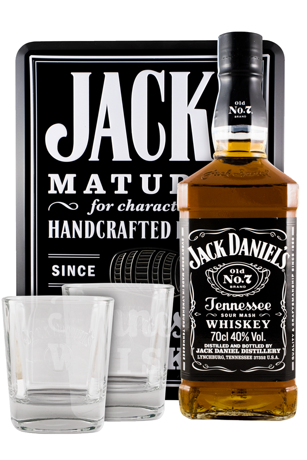 WineVins Jack Daniel's Mealbox + 2 Copos