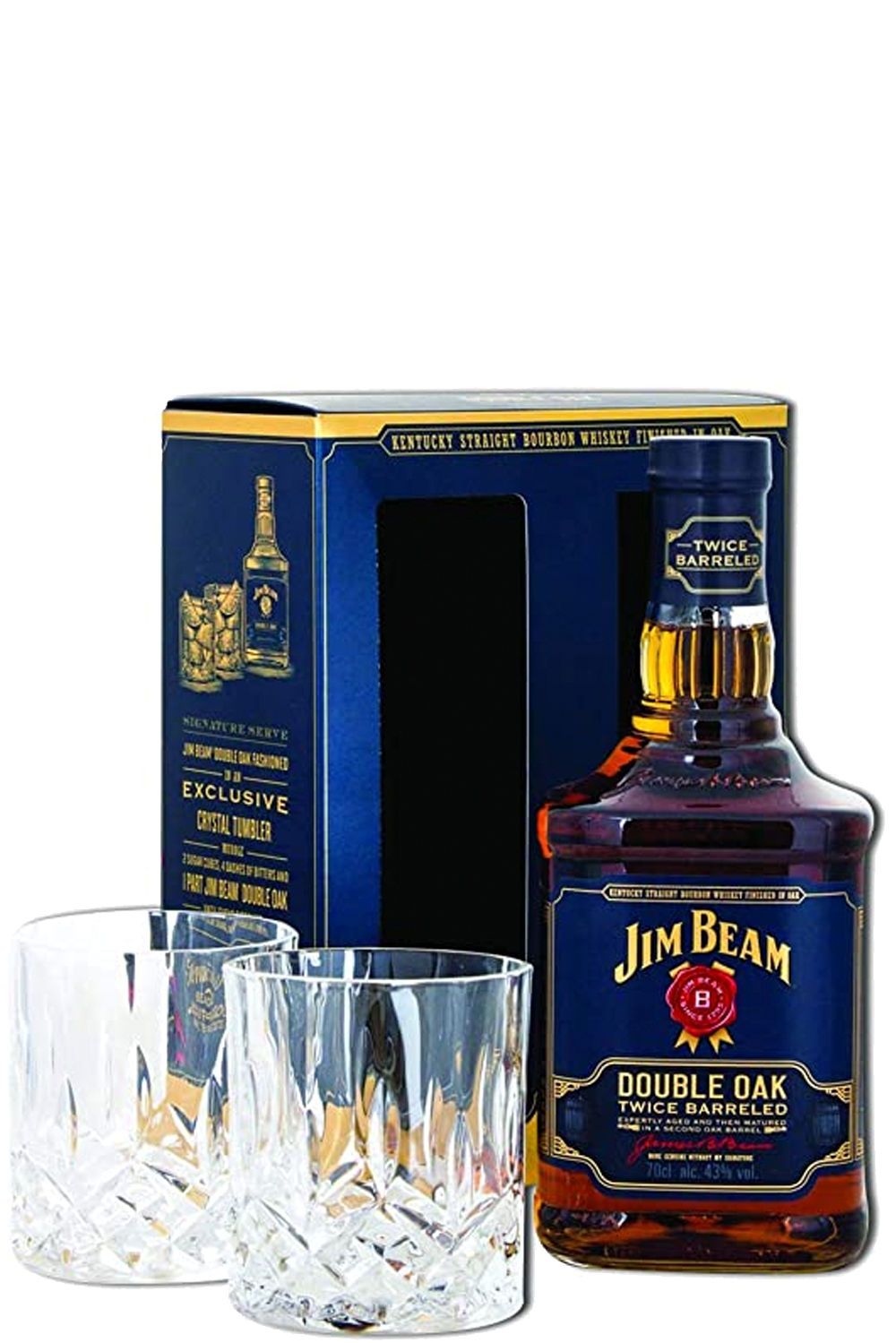 WineVins Jim Beam Double Oak + 2 Copos