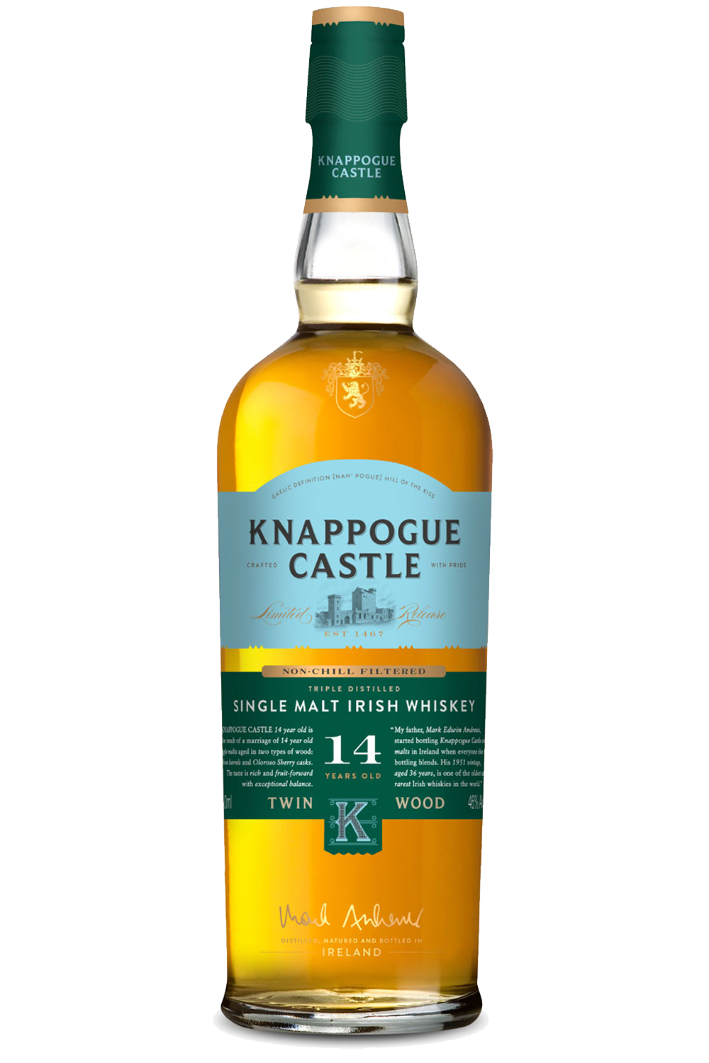 Spirits, Knappogue Castle, Single Malt Irish, Irlanda, Whiskey, New in
