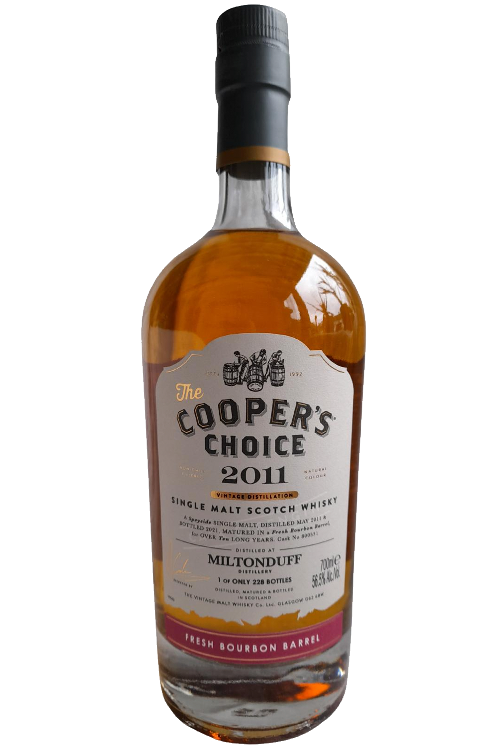 WineVins The Cooper's Choice Miltonduff 2011