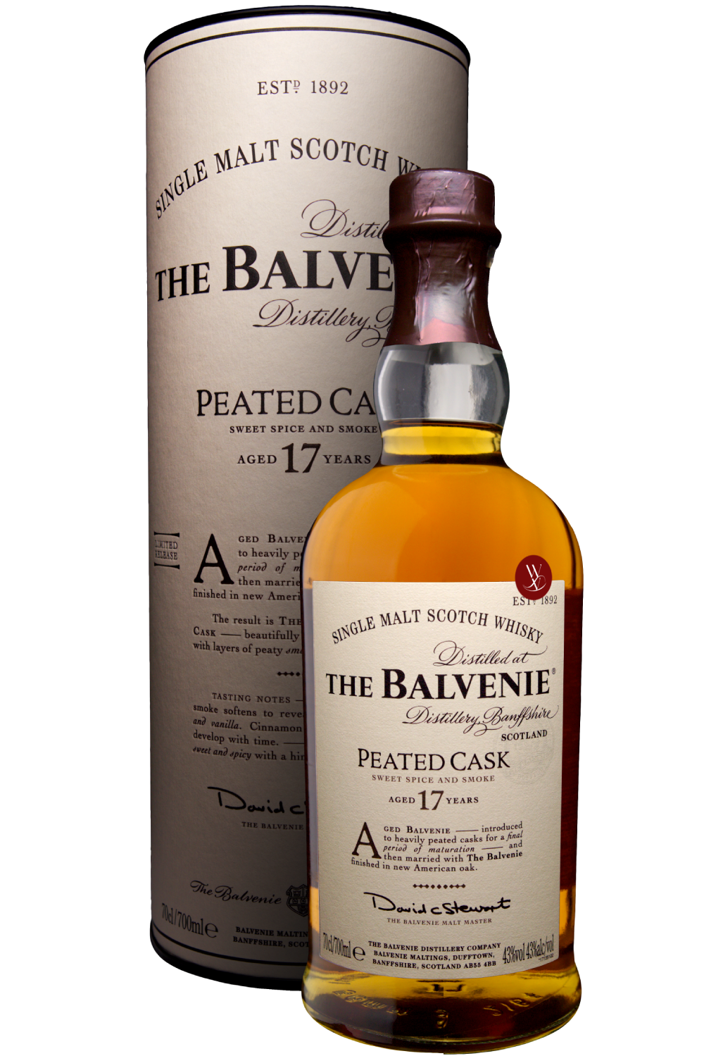 WineVins Whisky The Balvenie Peated Cask 17 Anos NV