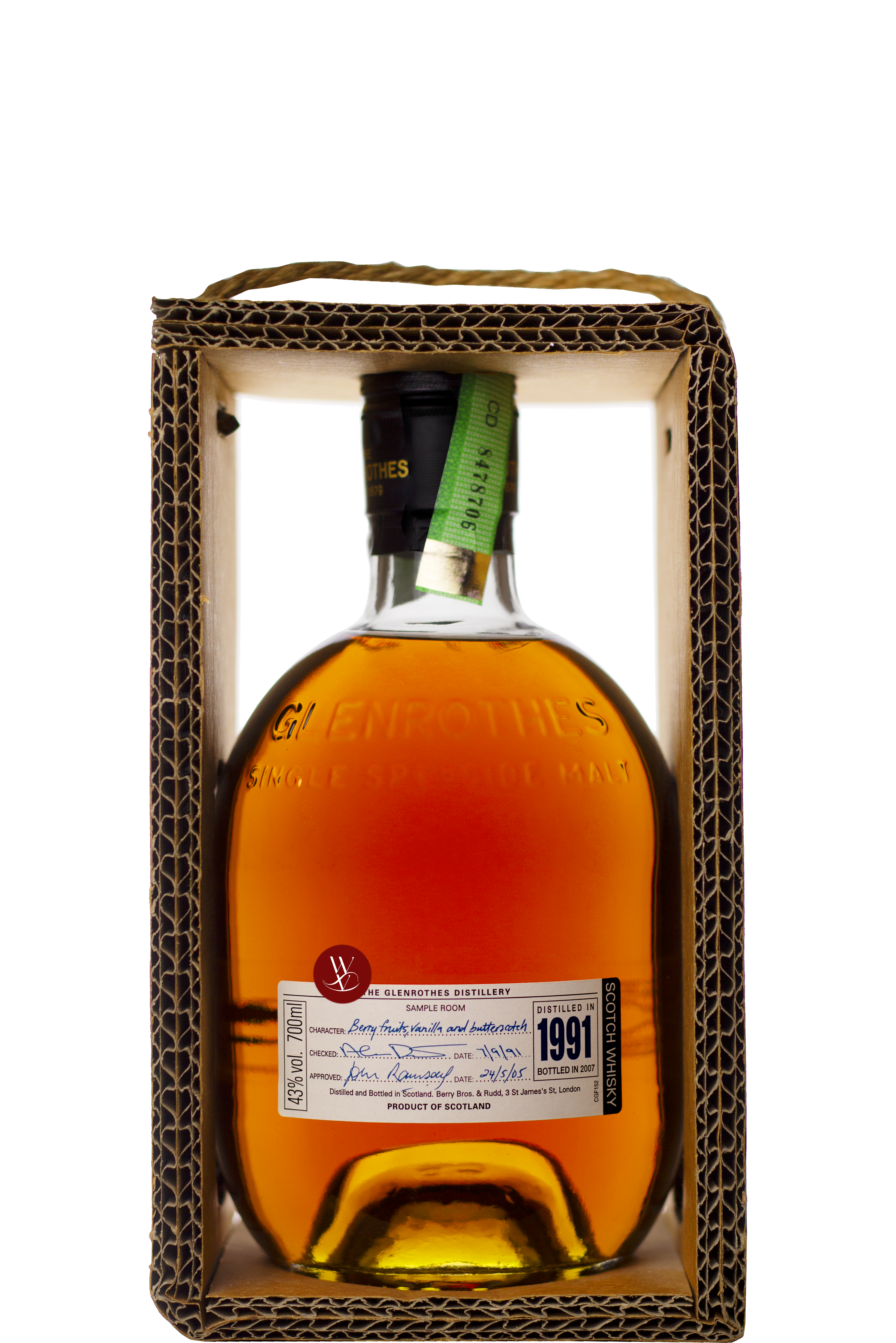 WineVins Whisky The Glenrothes 1991