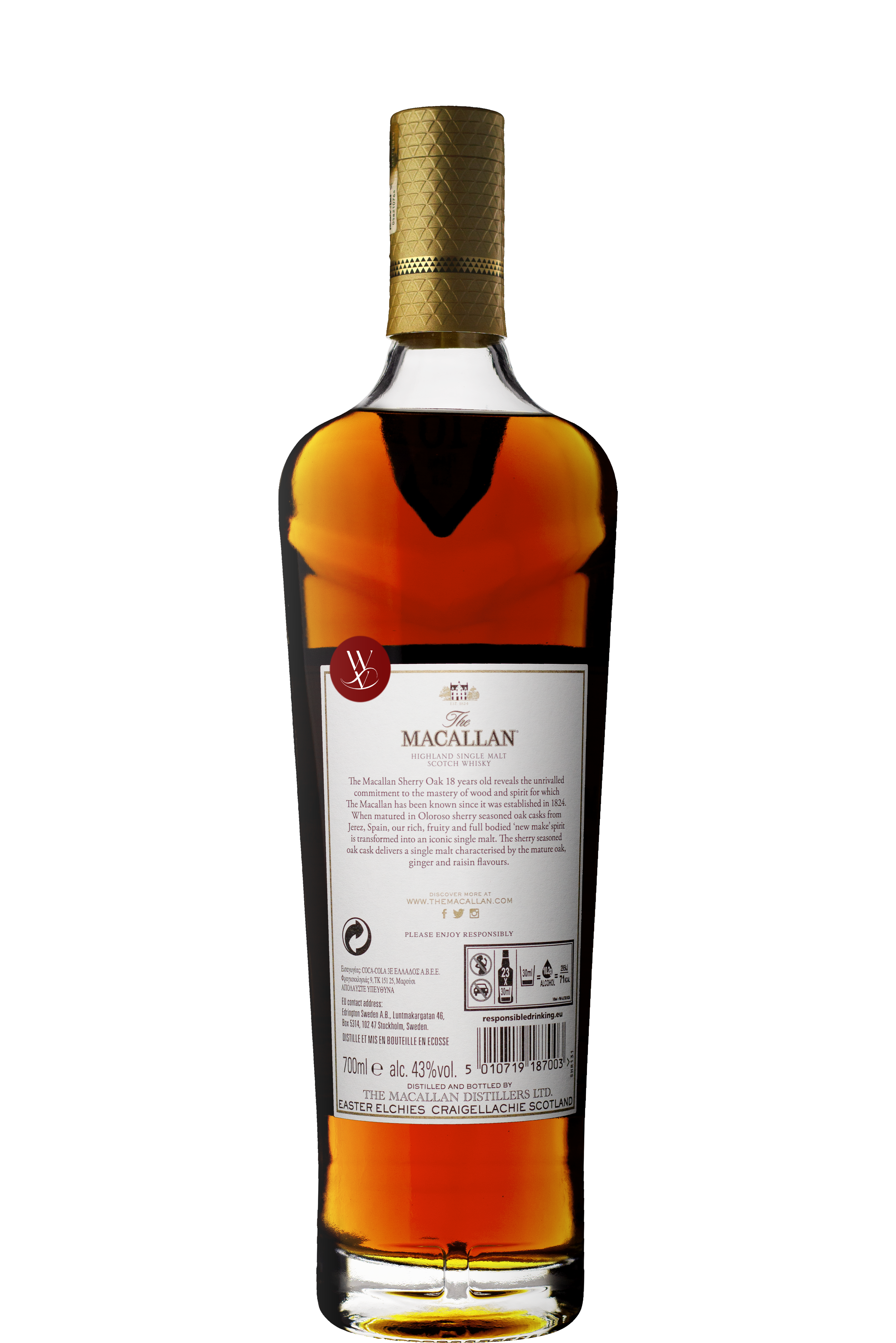 WineVins Whisky The Macallan 18 Anos Sherry Oak Cask