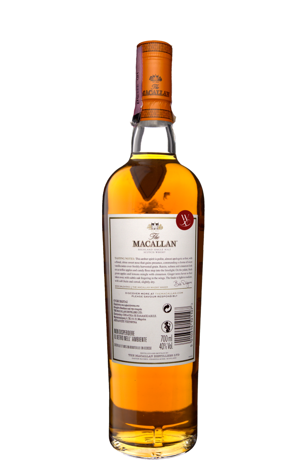 WineVins Whisky The Macallan Amber NV