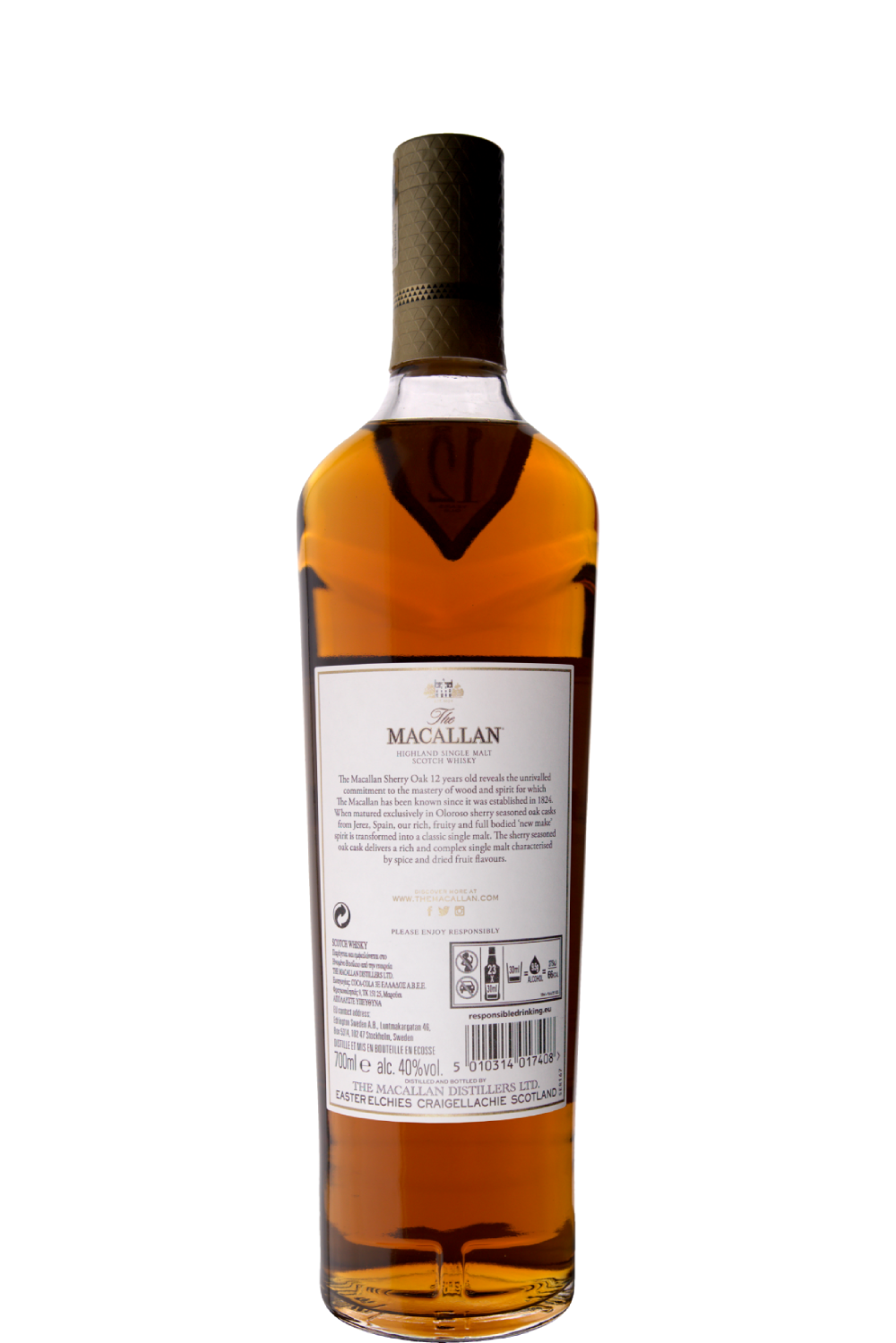 WineVins Whisky The Macallan Sherry Oak 12 Years Old