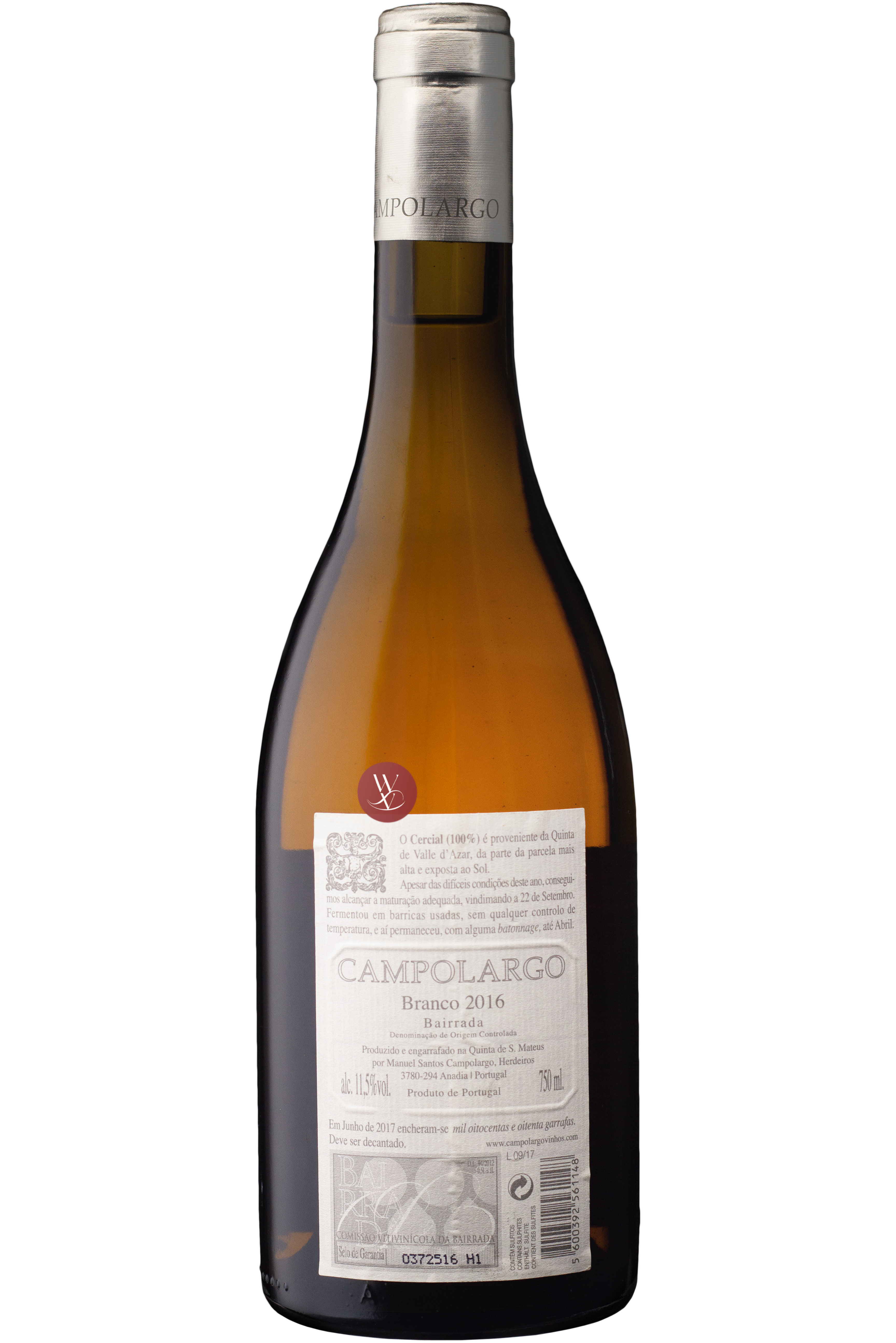 WineVins Campolargo Cerceal Branco 2016 2
