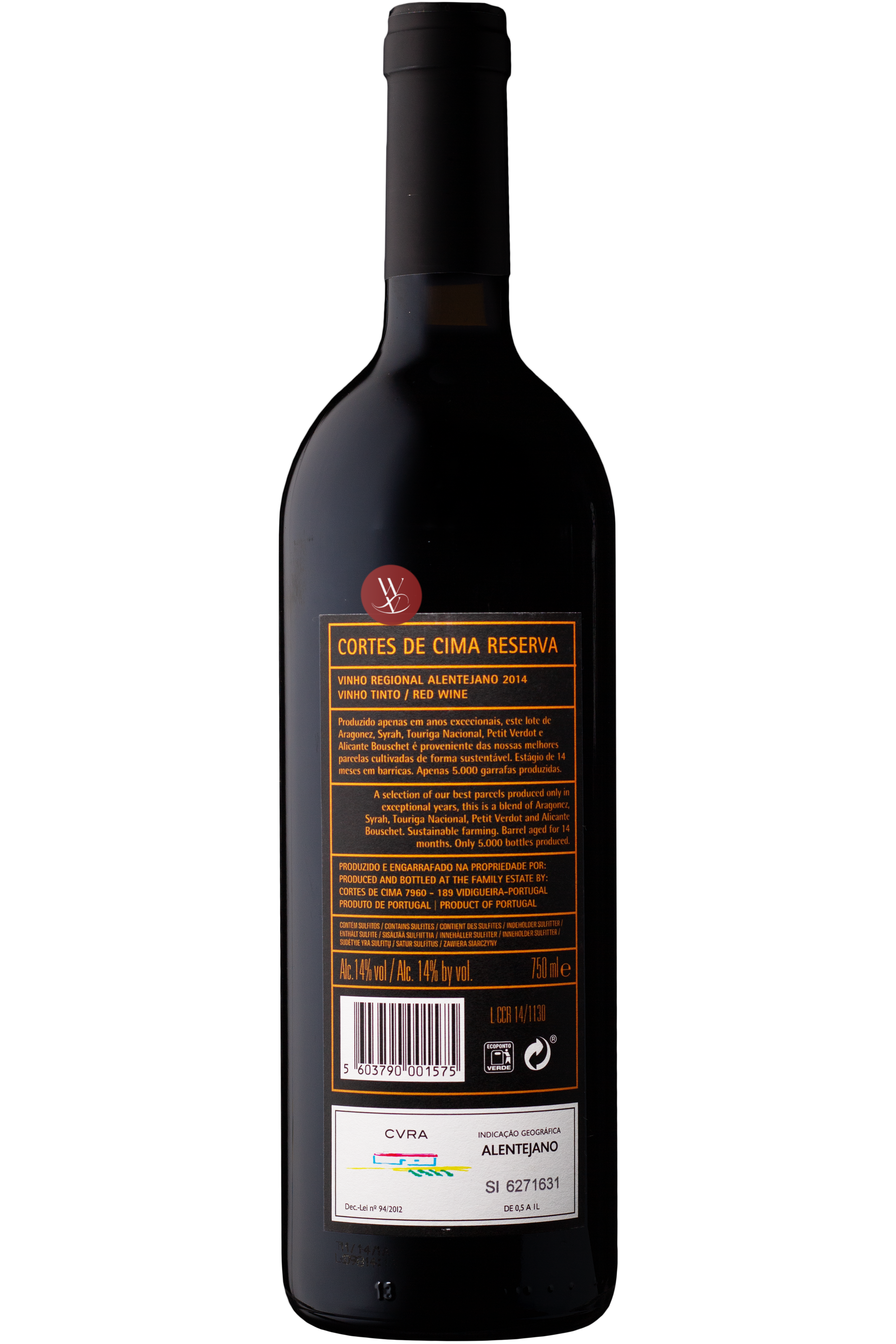 WineVins Cortes de Cima Reserva Tinto 2014 2