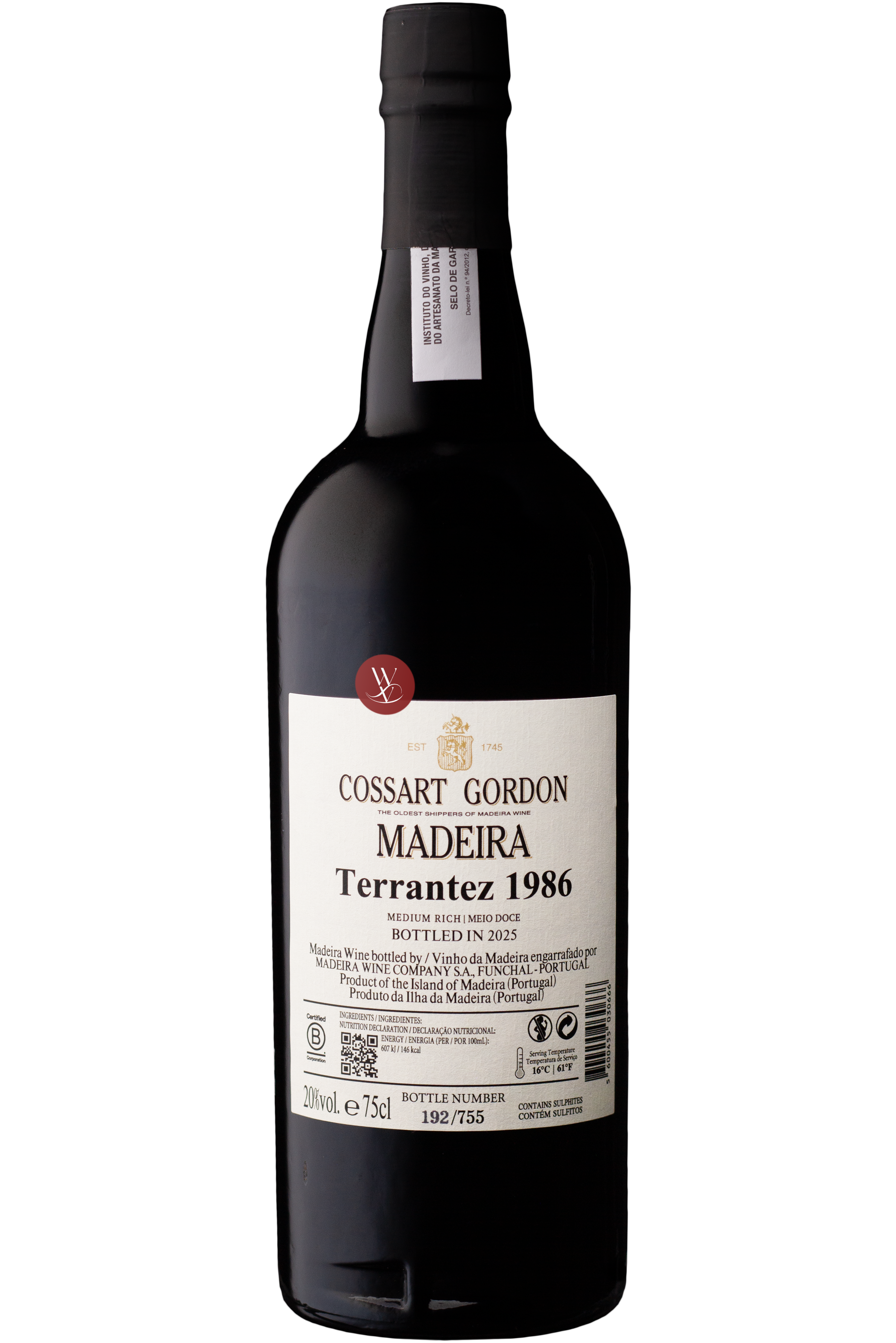 WineVins Cossart Gordon Vintage Terrantez 1986 2