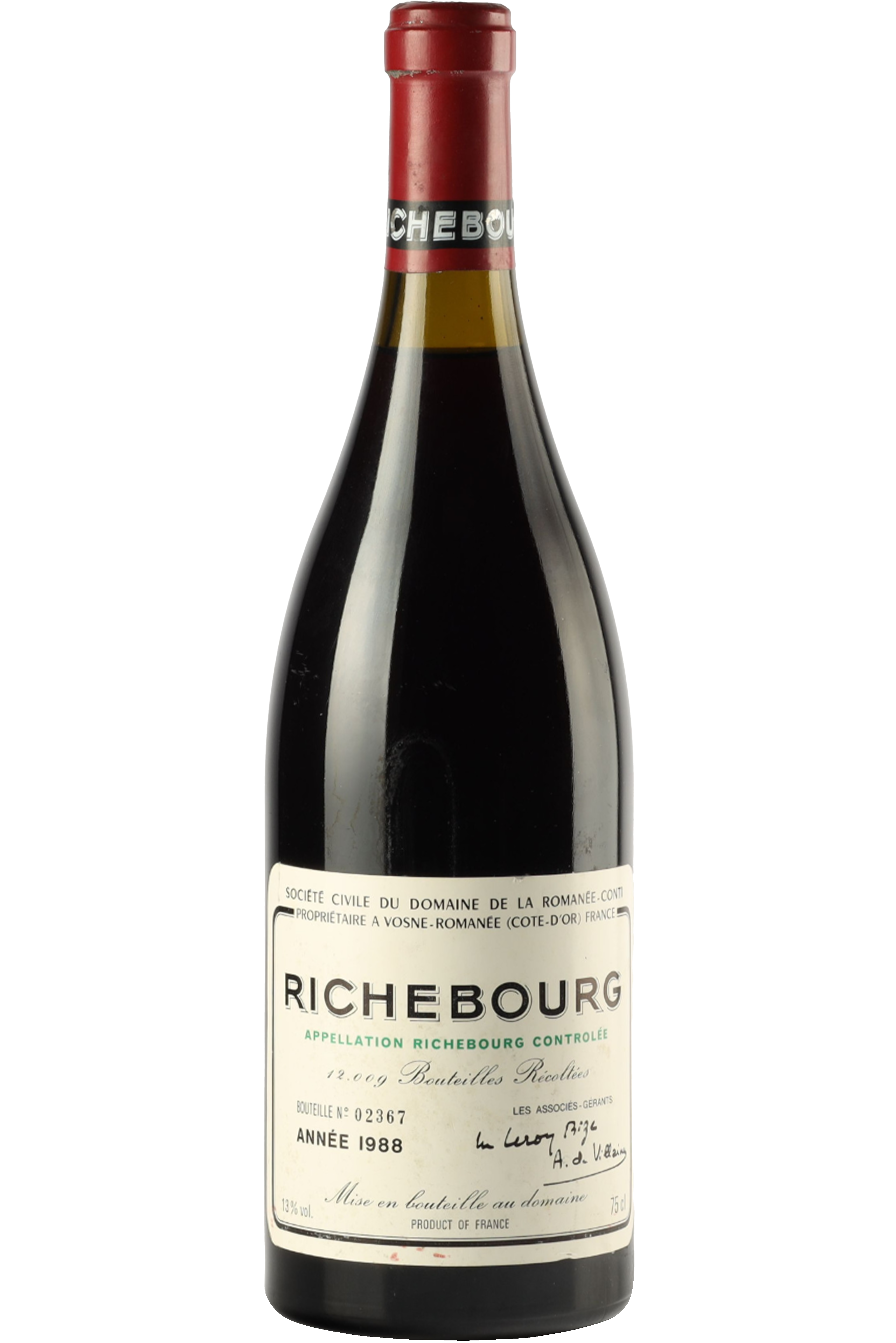 Dom De La Romanee Conti Richebourg Grand Cru Tinto 1988