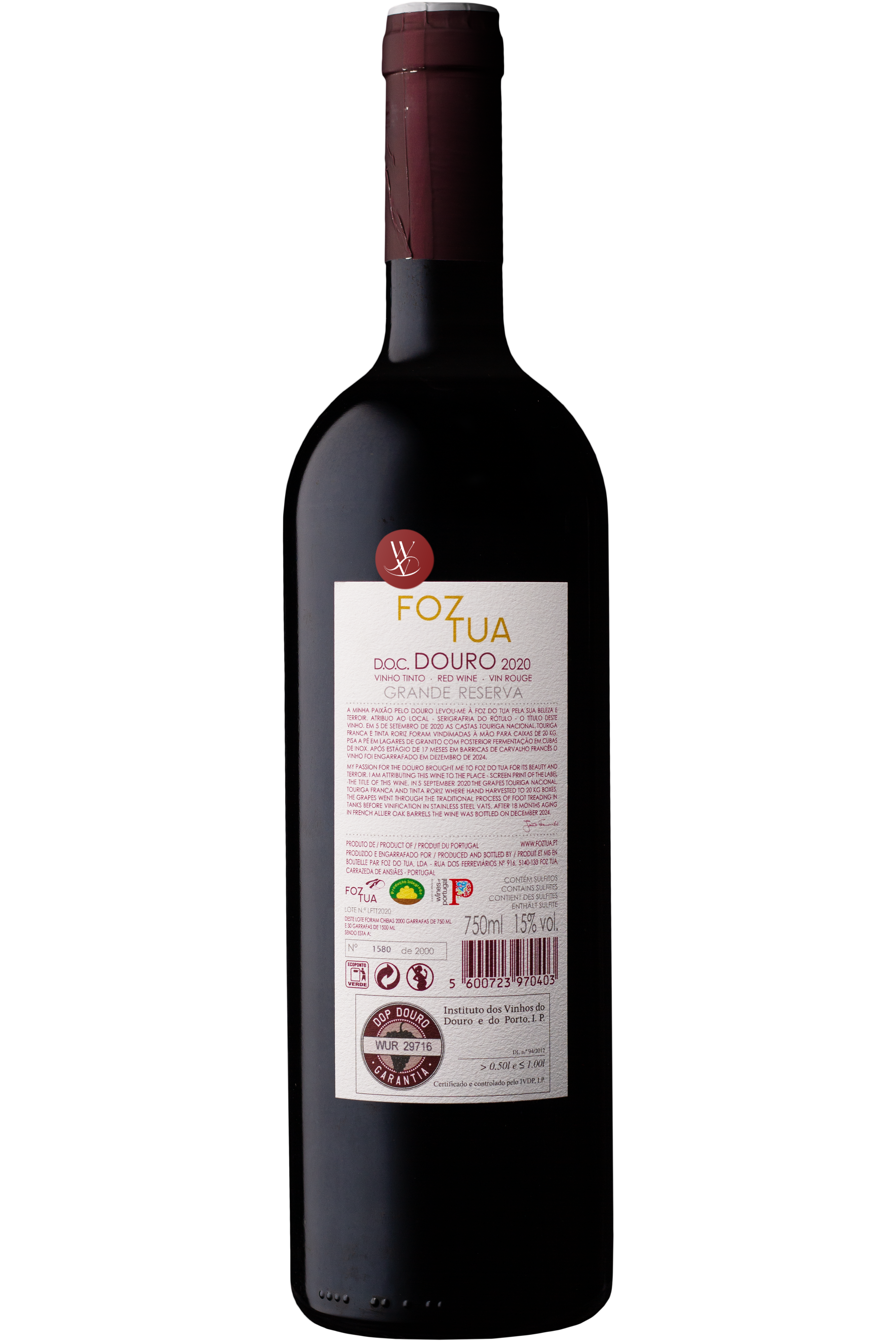 WineVins Foz Tua Grande Reserva Tinto 2020 2