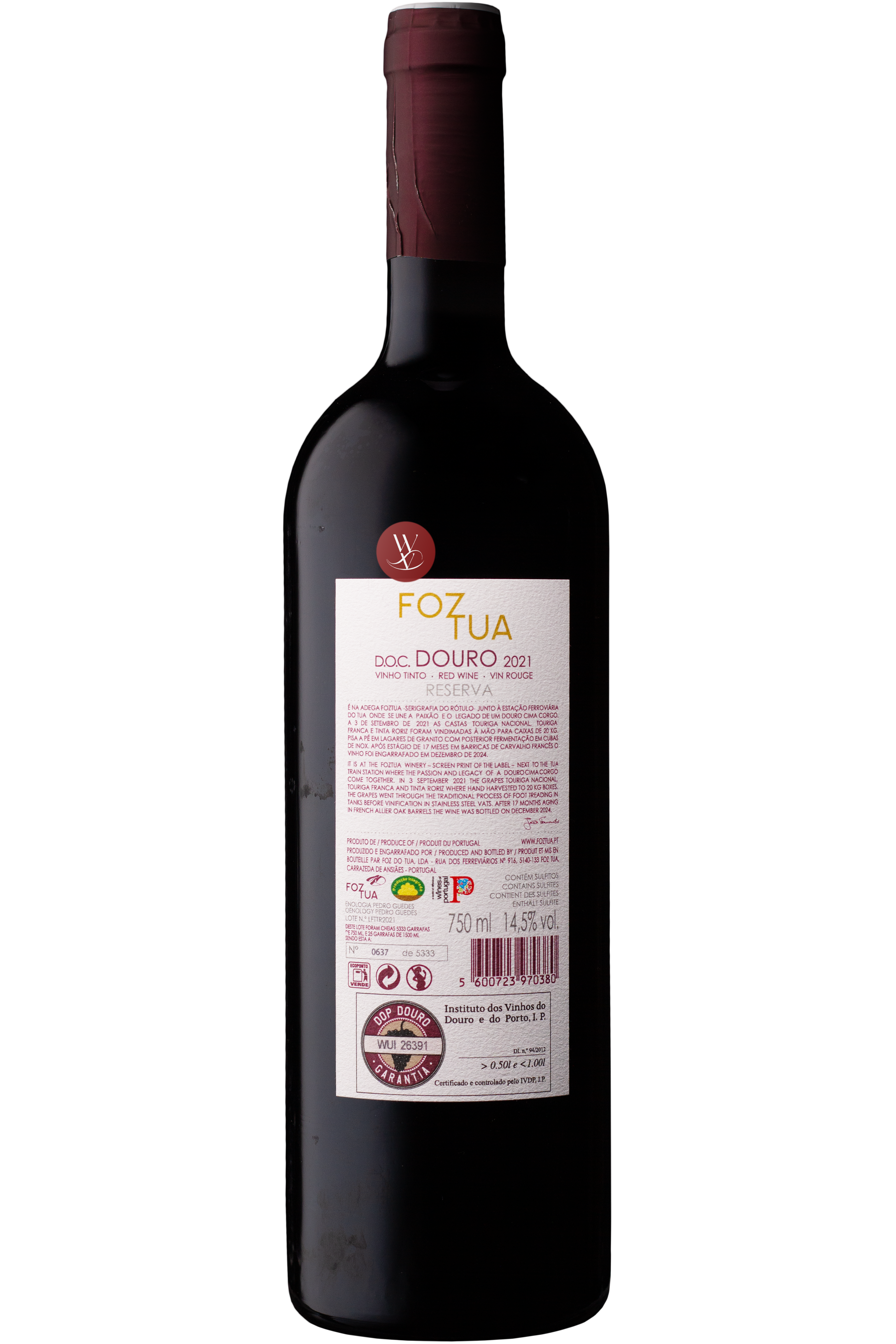 WineVins Foz Tua Reserva Tinto 2021 2