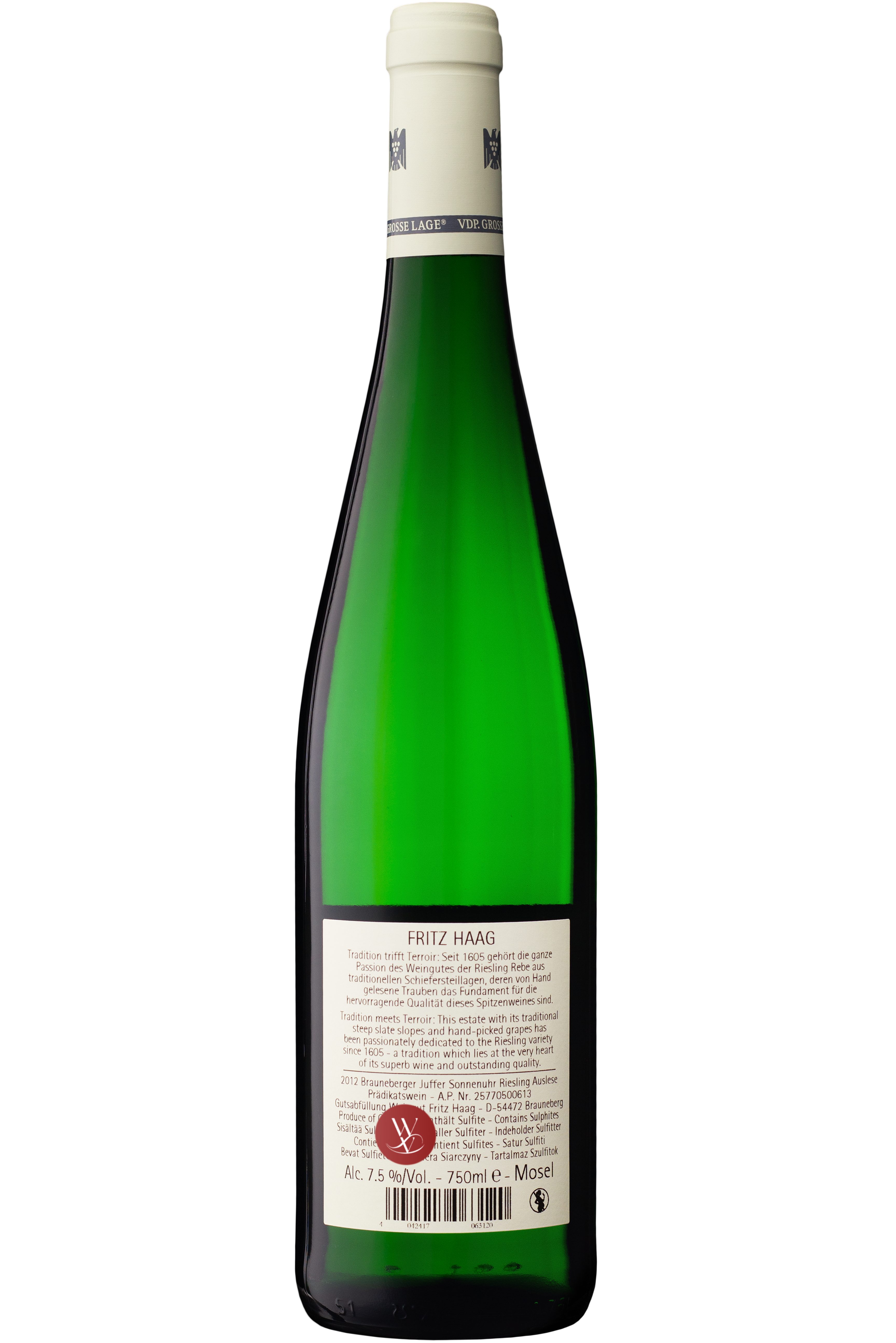 WineVins Fritz Haag Brauneberger Juffer Riesling Auslese Branco 2012 2