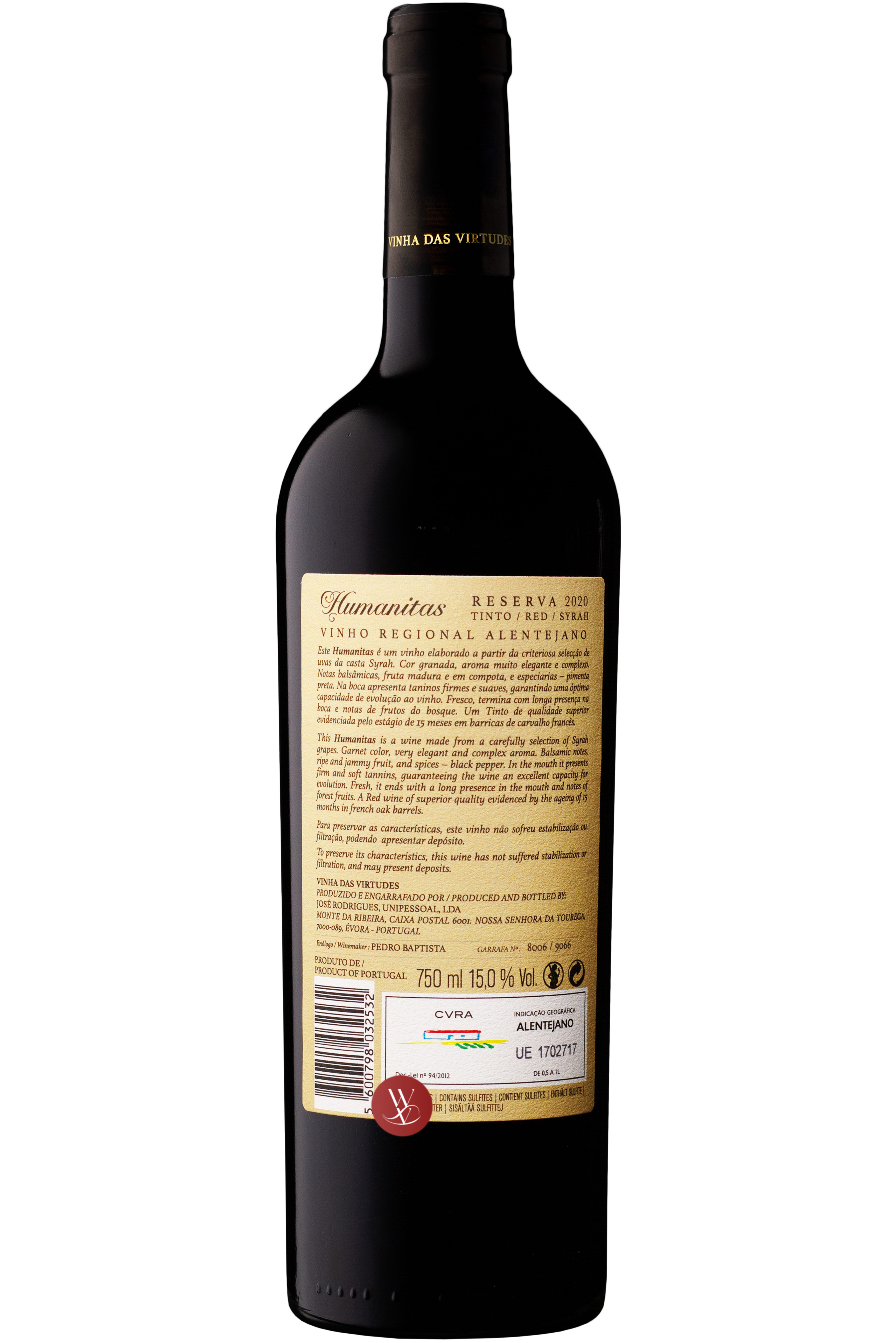 WineVins Humanitas Reserva Tinto 2020 2