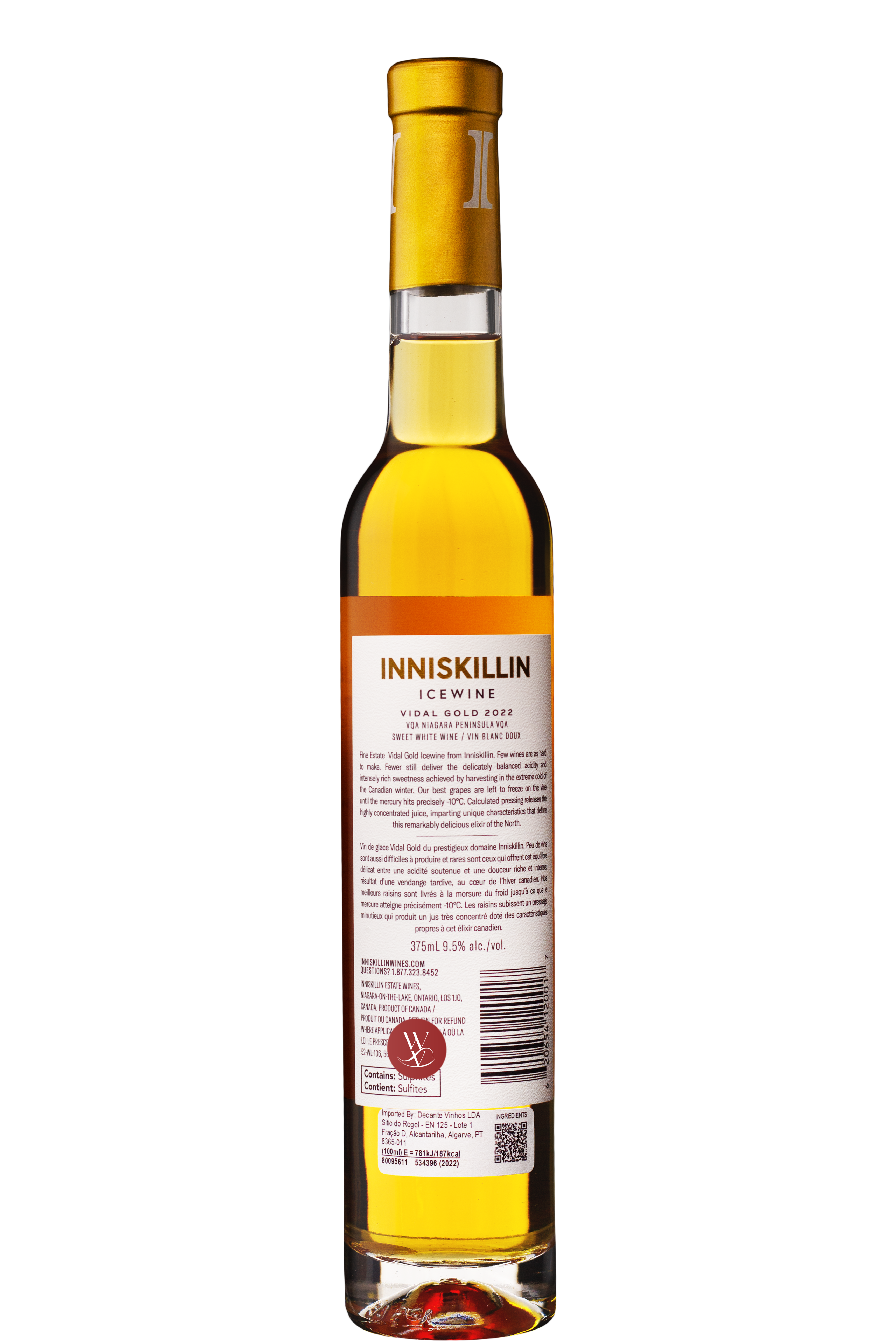 WineVins Inniskillin Icewine Vidal Gold Branco 2022 2