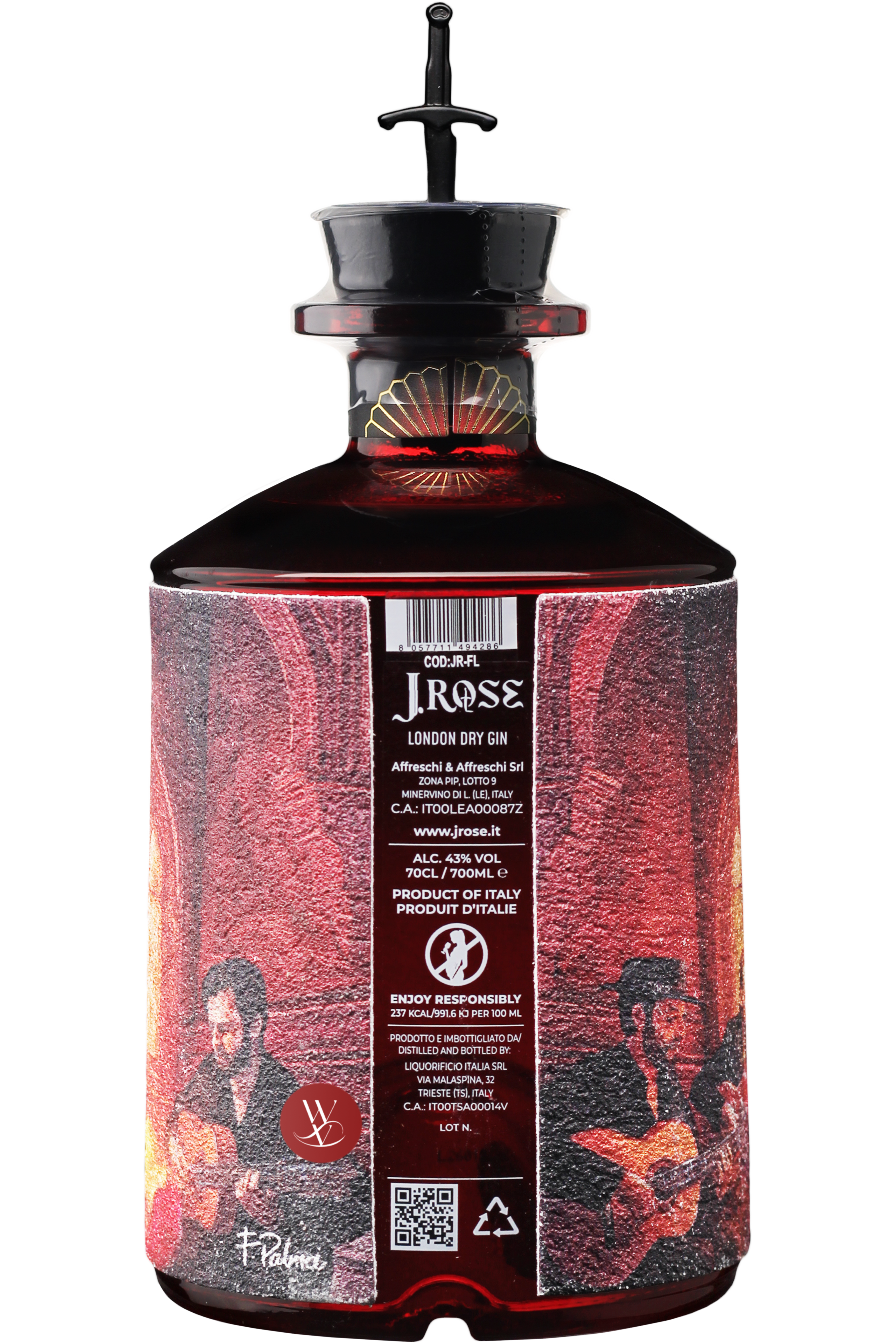 WineVins J. Rose Flamenco Edition London Dry JRFL 2