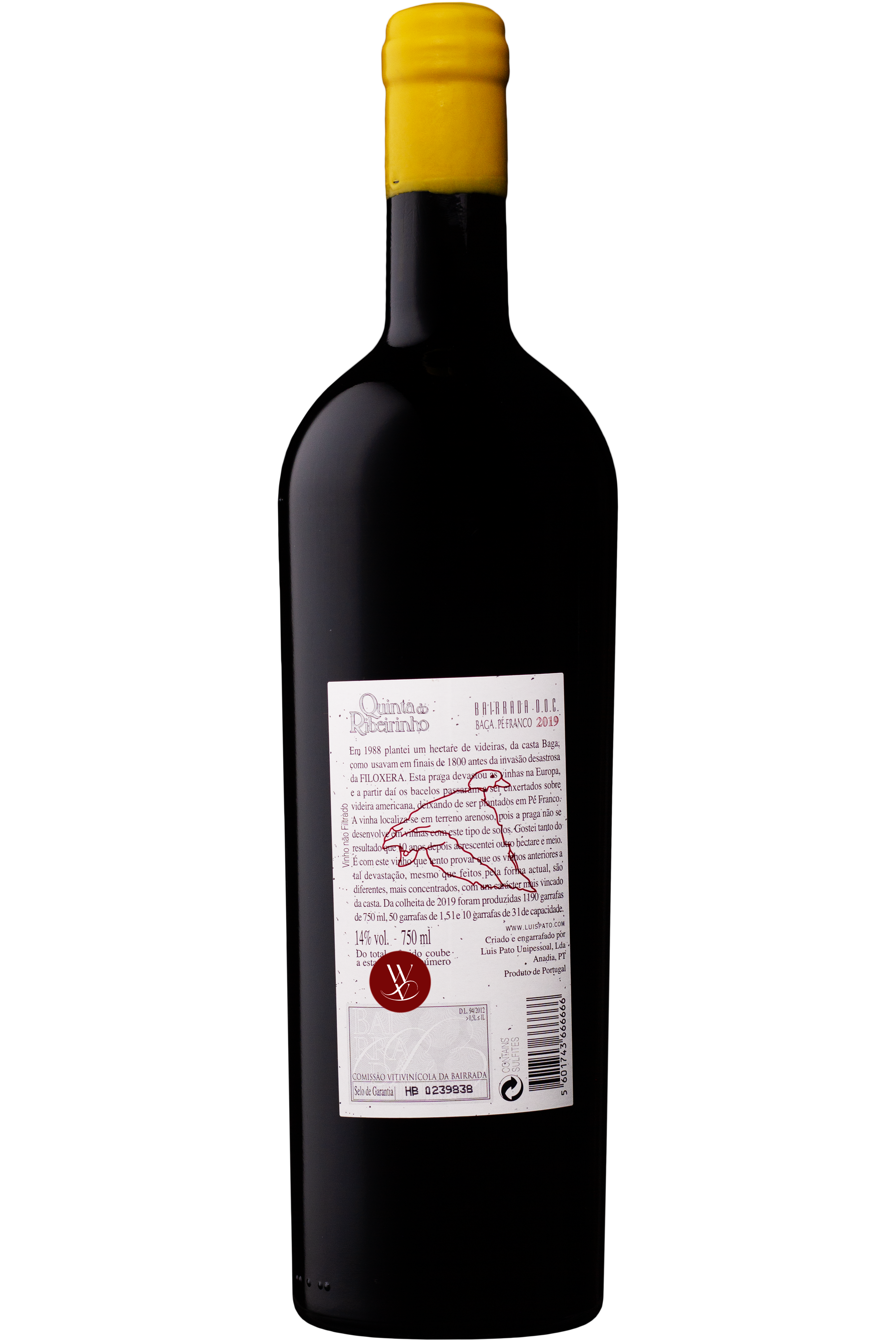WineVins Luis Pato Quinta do Ribeirinho Pé Franco Tinto 2019 2