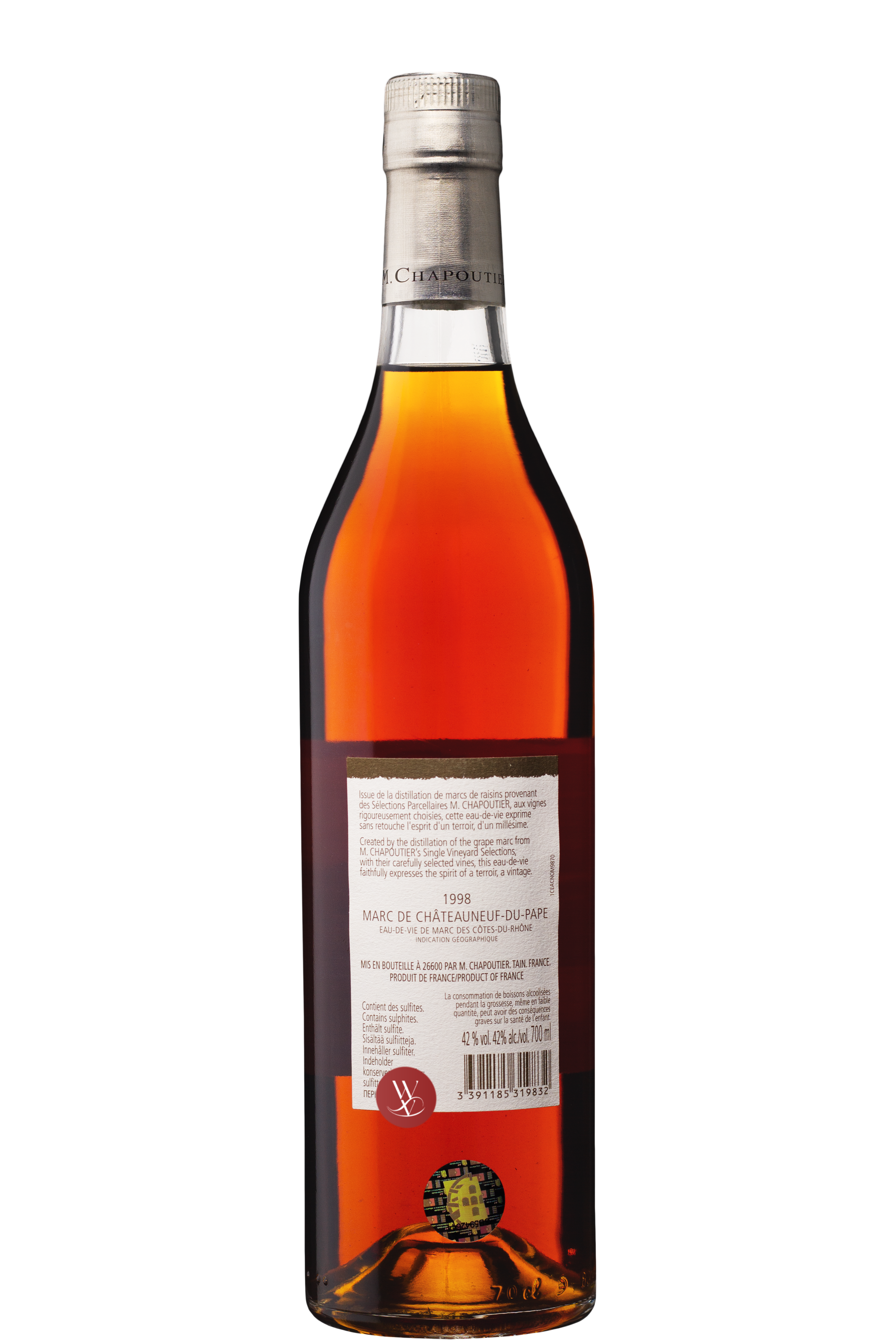 WineVins M. Chapoutier Fine eau-de-vie des Côtes du Rhône 1998 2