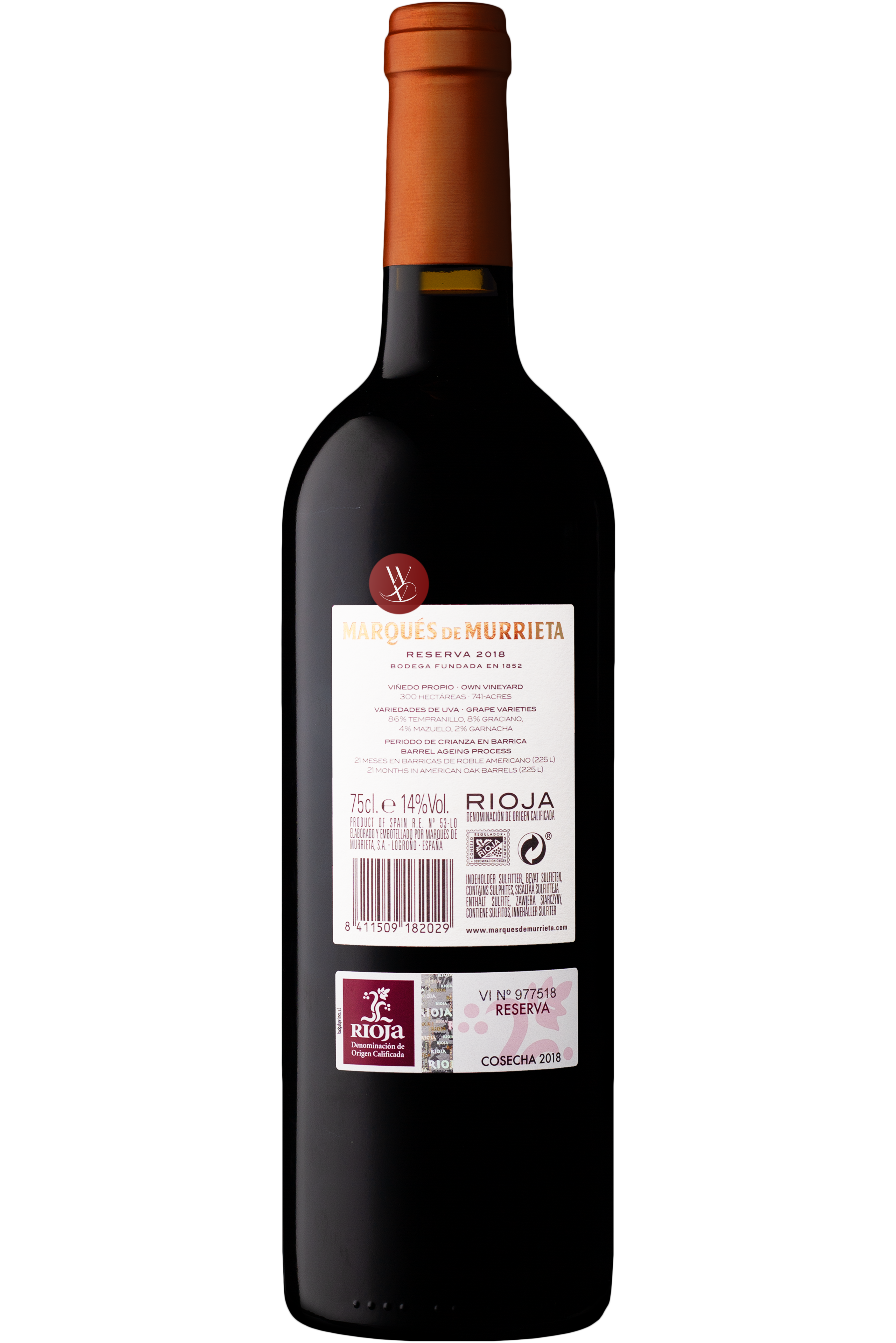 Marqués de Murrieta Reserva Tinto 2018