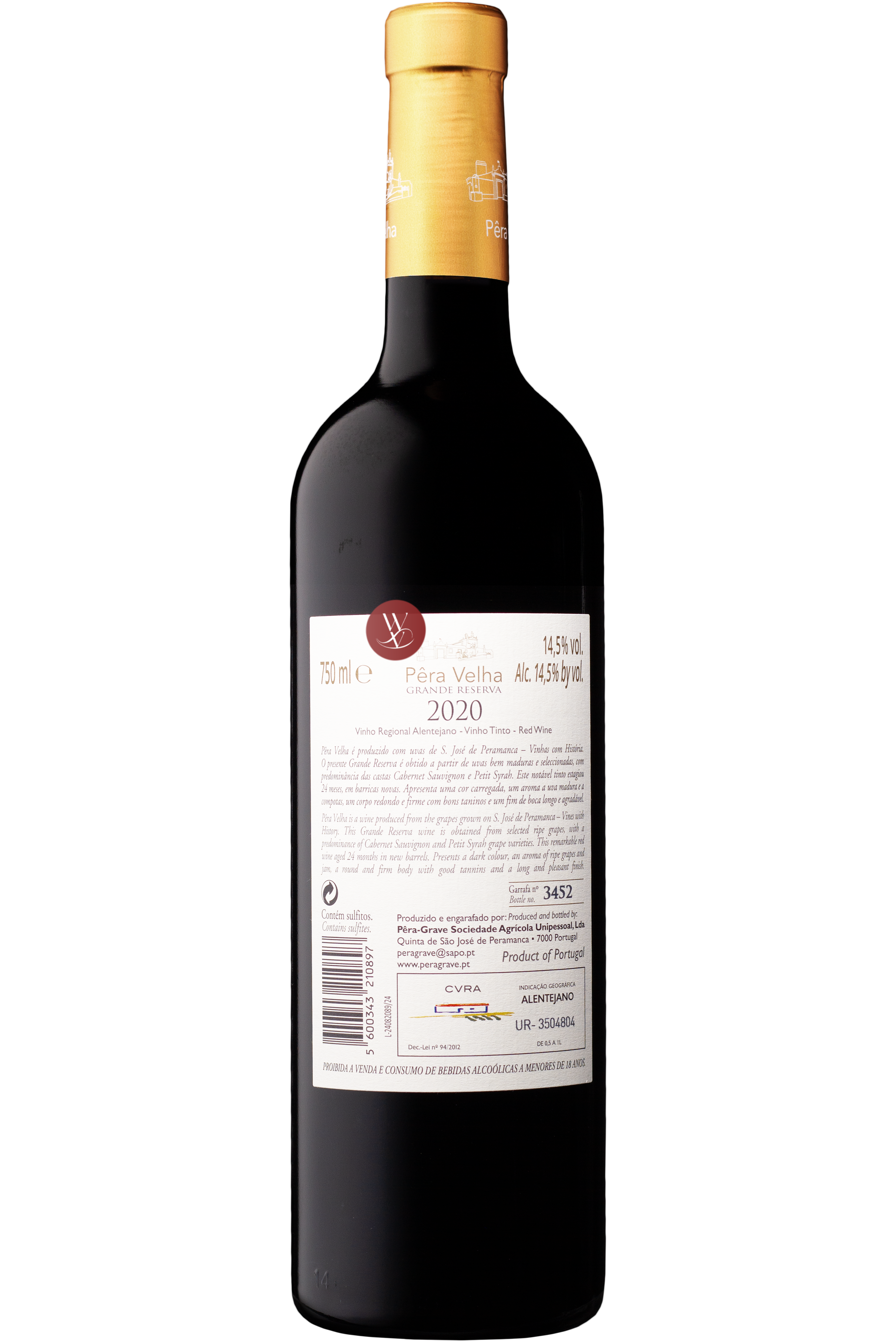 WineVins Pêra Velha Grande Reserva Tinto 2020 2