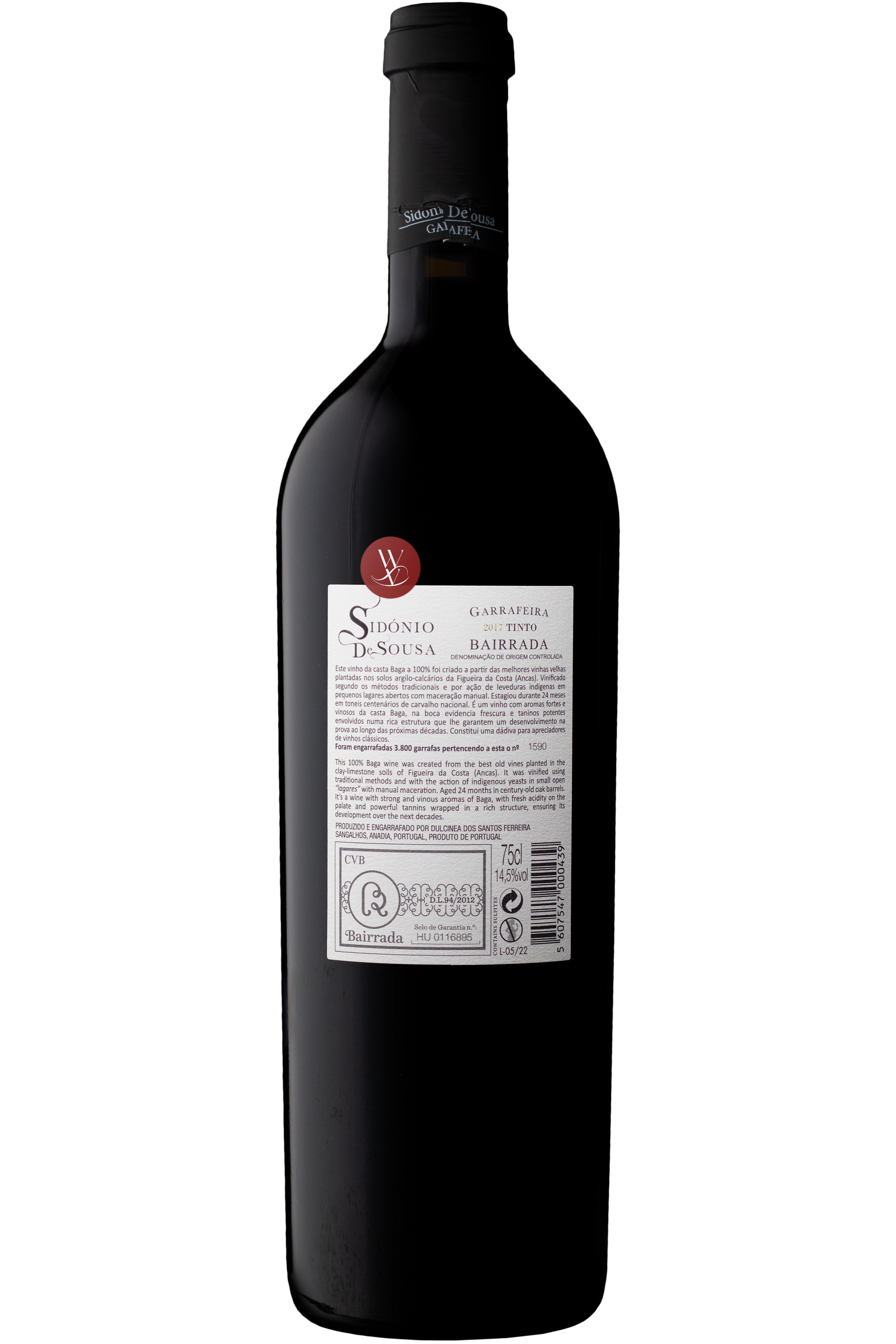 WineVins Sidónio de Sousa Garrafeira Tinto 2017 2