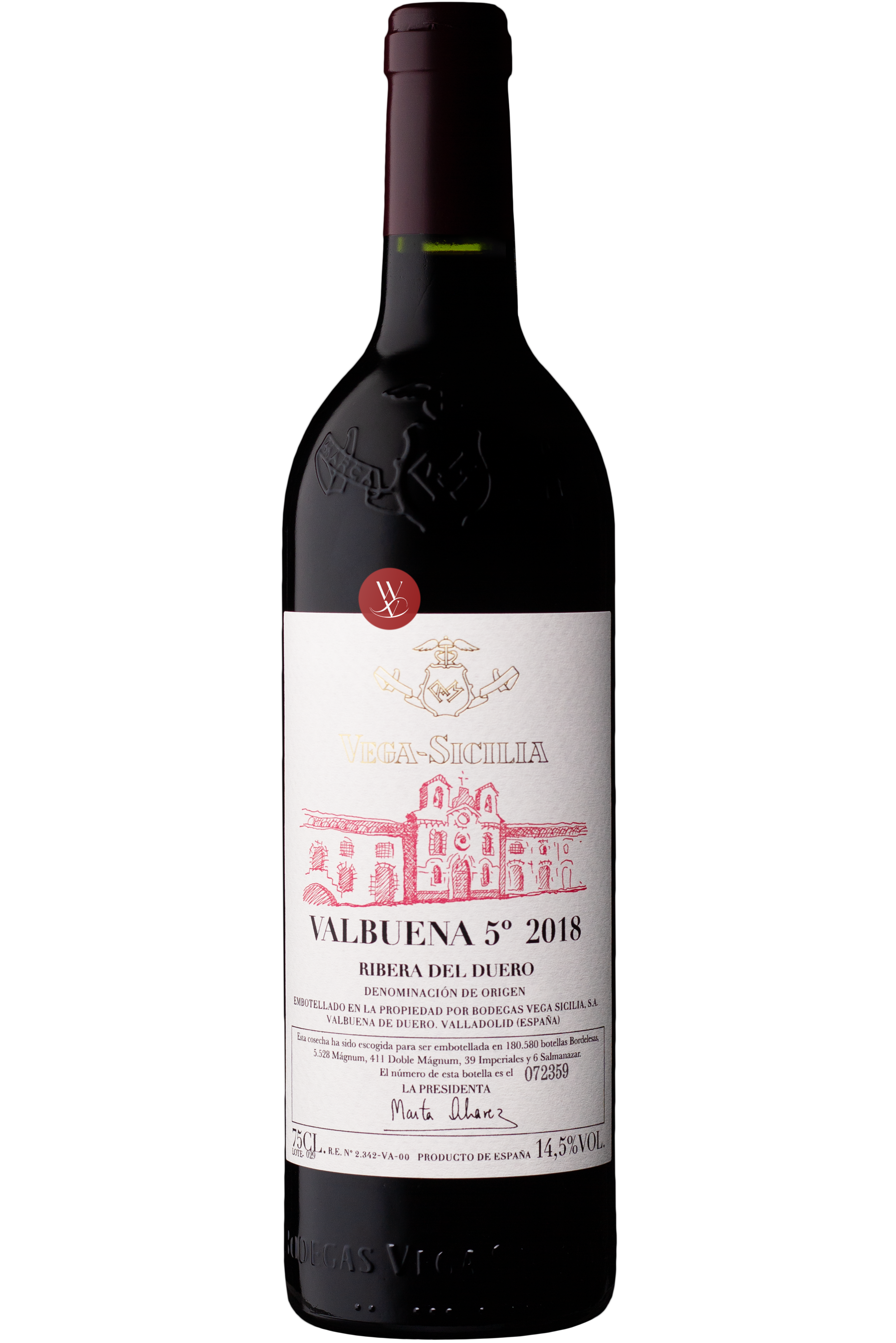 WineVins Vega Sicilia Valbuena Tinto 2018