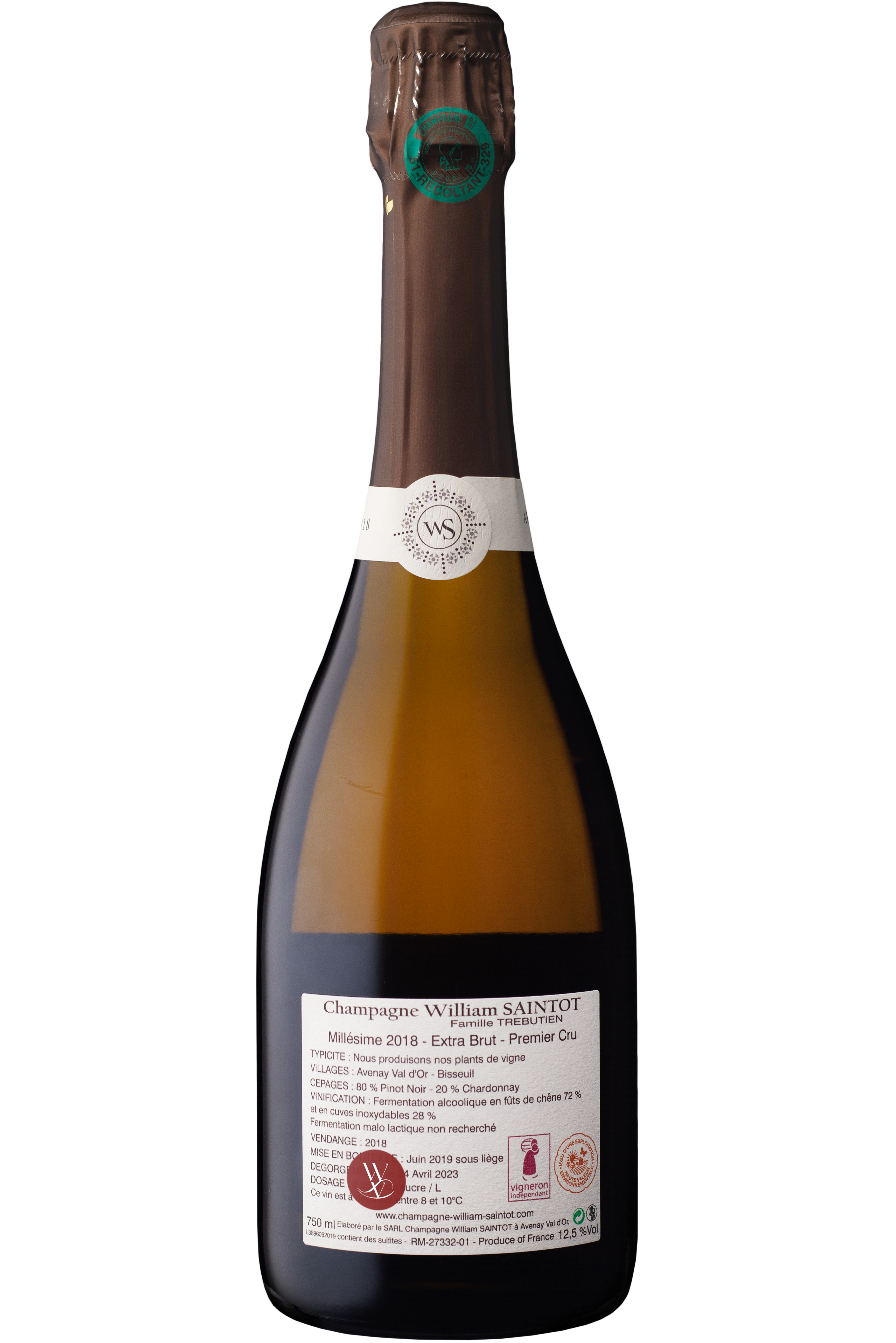 WineVins William Saintot Millésime 1er Cru Extra Brut 2018 2