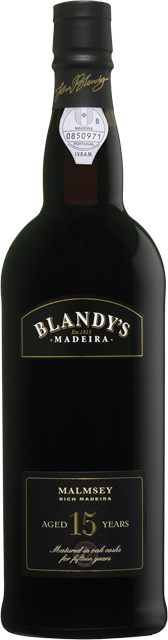 Wine Vins Blandy's Madeira Rich Malmsey 15 Years
