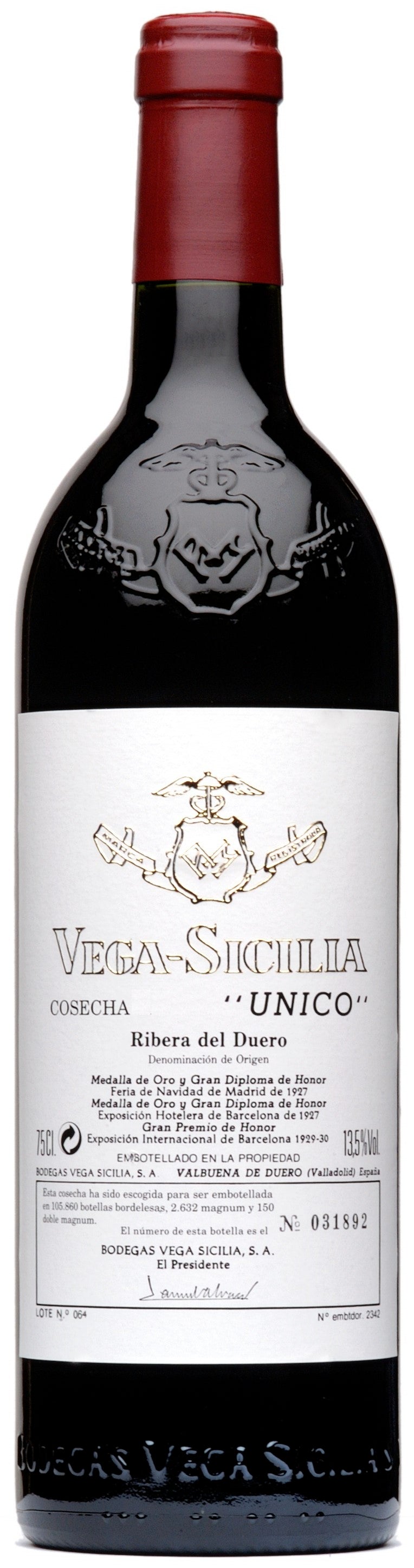 Wine Vins Vega Sicilia Unico Tinto